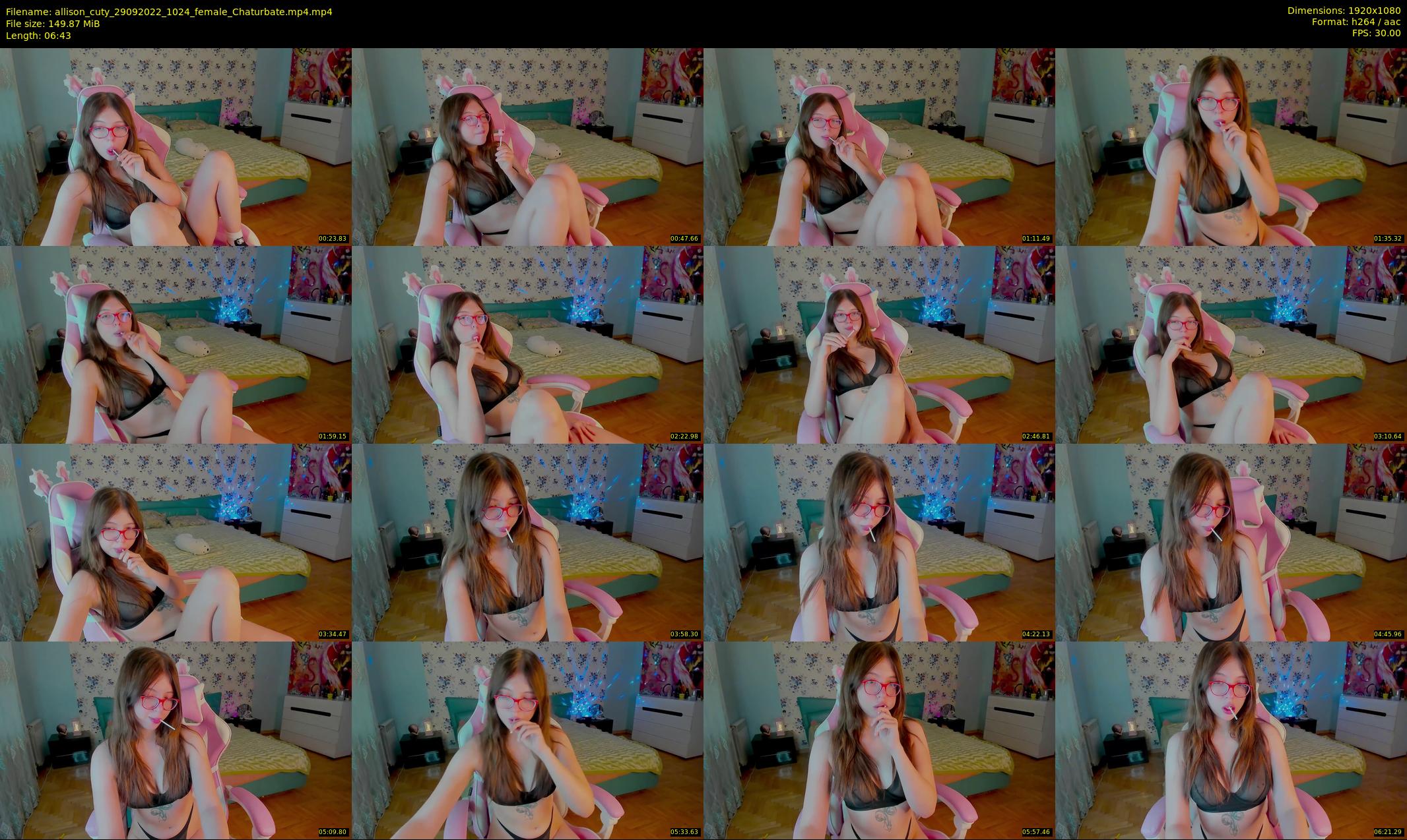 allison_cuty — 7 minute Chaturbate female cam show recording, 1080p, Sep 29, 2022