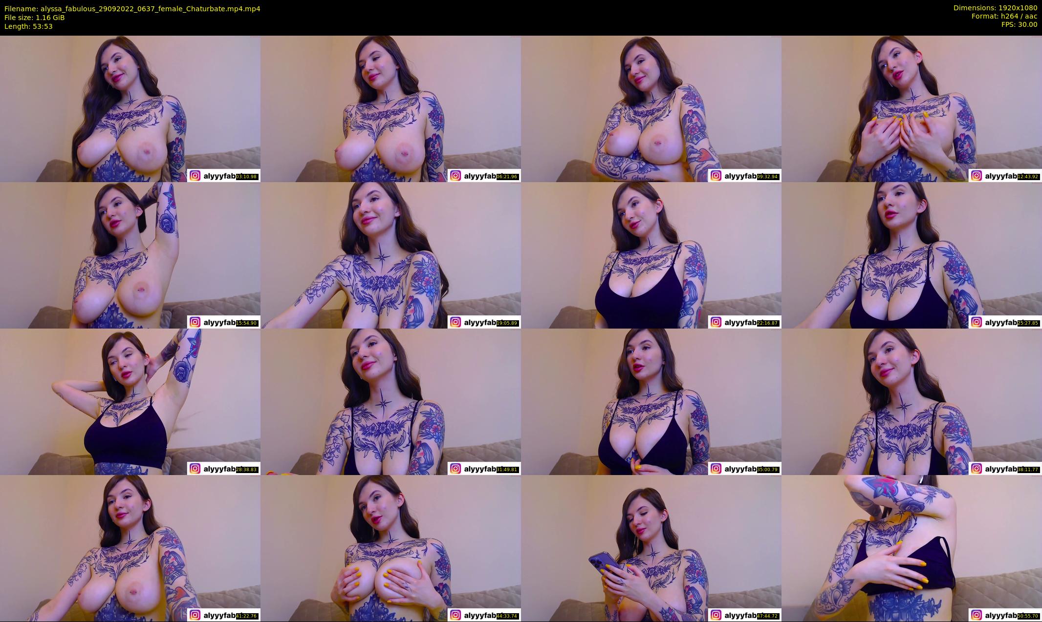alyssa_fabulous — 54 minute Chaturbate female cam show recording, 1080p, Sep 29, 2022