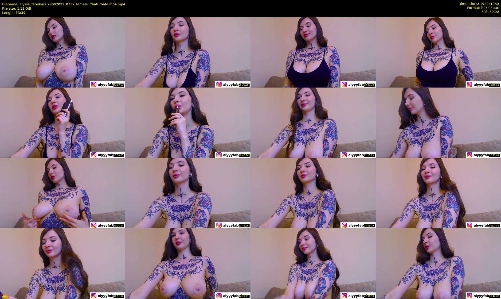 alyssa_fabulous — 54 minute Chaturbate female cam show recording, 1080p, Sep 29, 2022