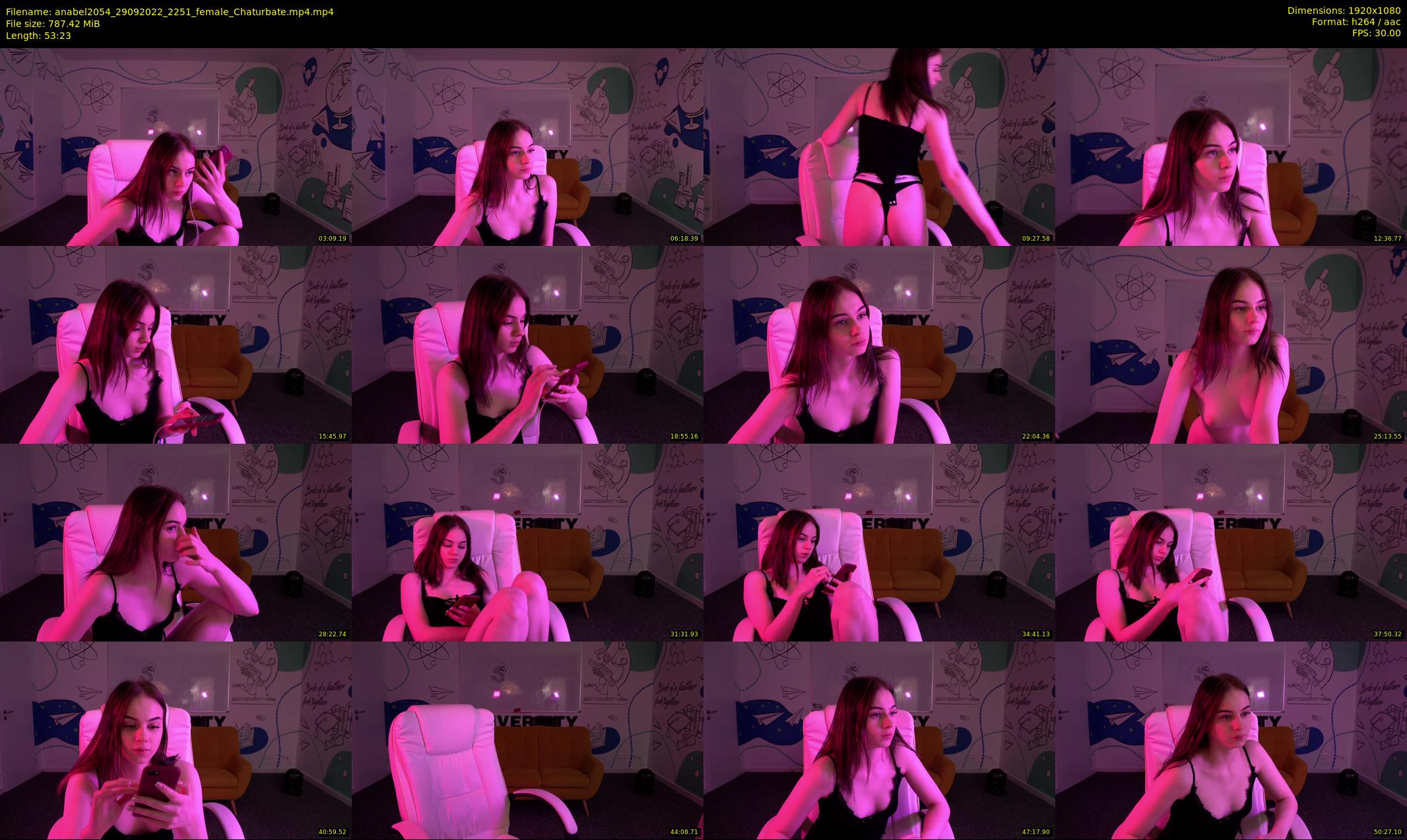 anabel2054 — 54 minute Chaturbate female cam show recording, 1080p, Sep 29, 2022