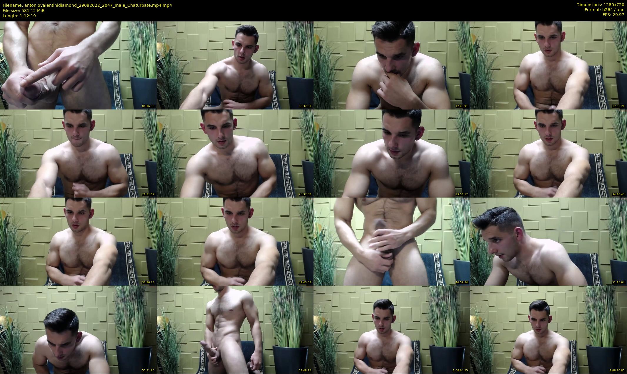 antoniovalentinidiamond — 73 minute Chaturbate male cam show recording, 720p, Sep 29, 2022