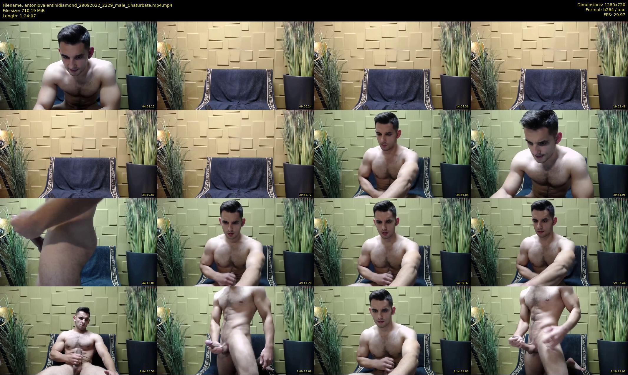 antoniovalentinidiamond — 85 minute Chaturbate male cam show recording, 720p, Sep 29, 2022