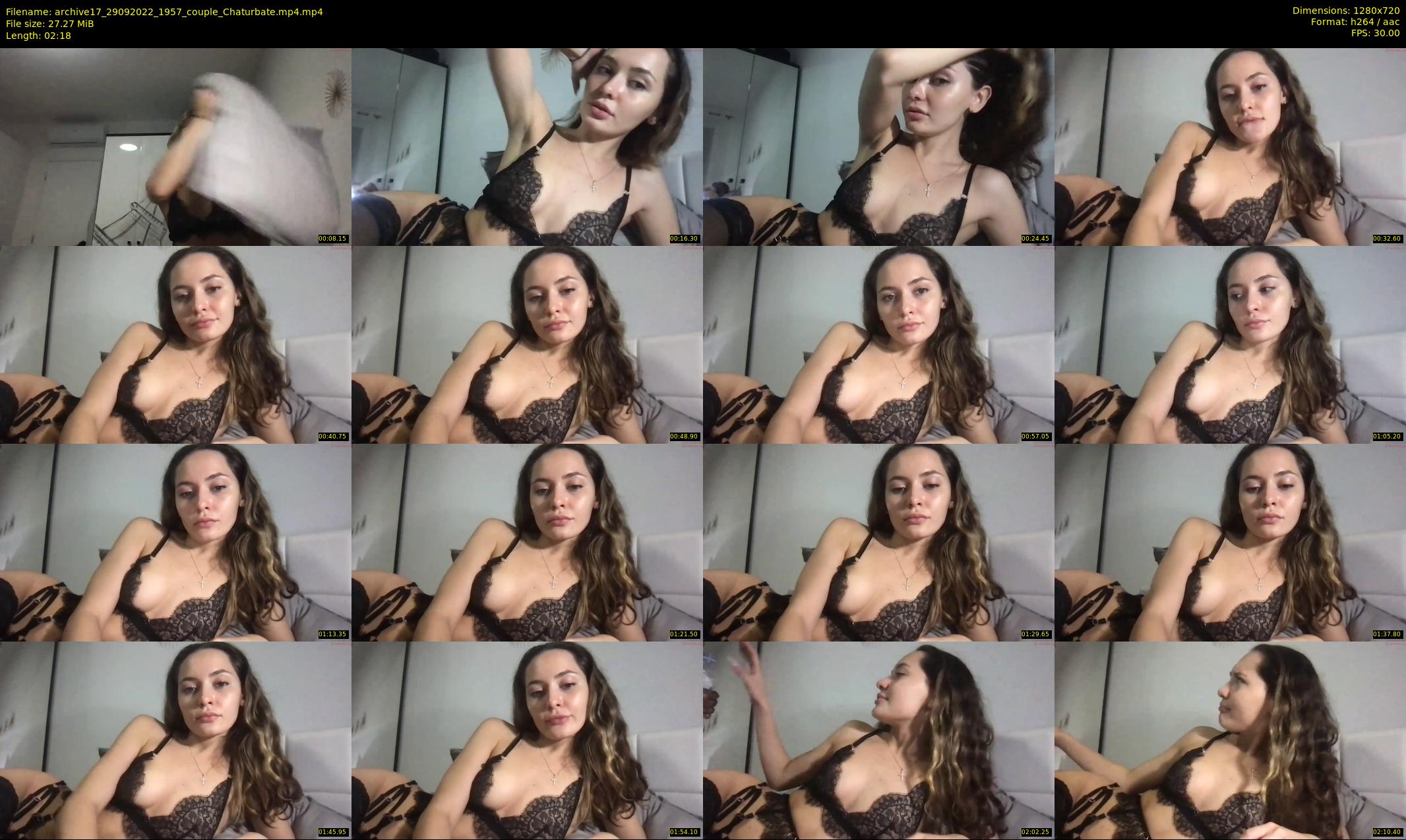 archive17 — 3 minute Chaturbate couple cam show recording, 720p, Sep 29, 2022