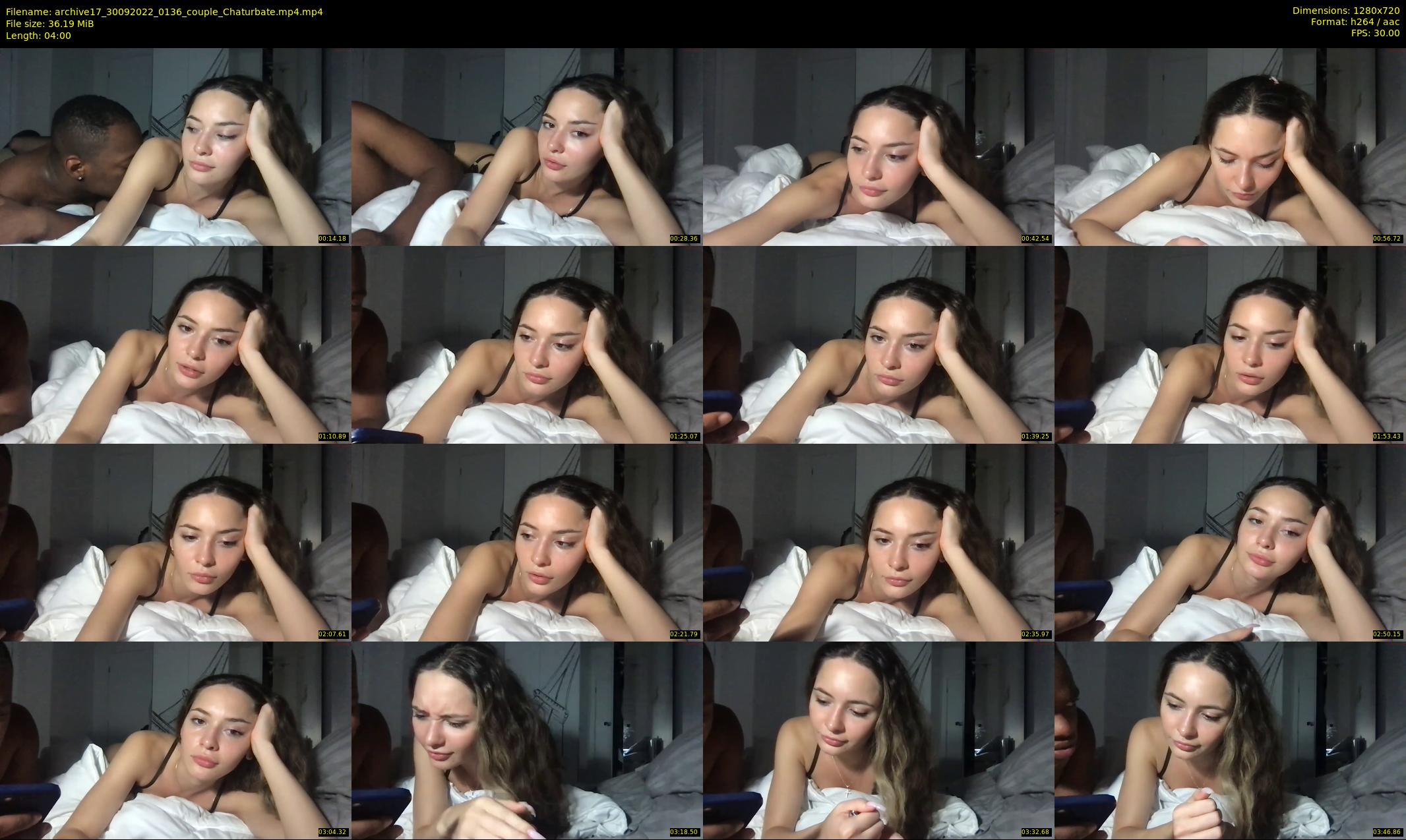 archive17 — 4 minute Chaturbate couple cam show recording, 720p, Sep 30, 2022