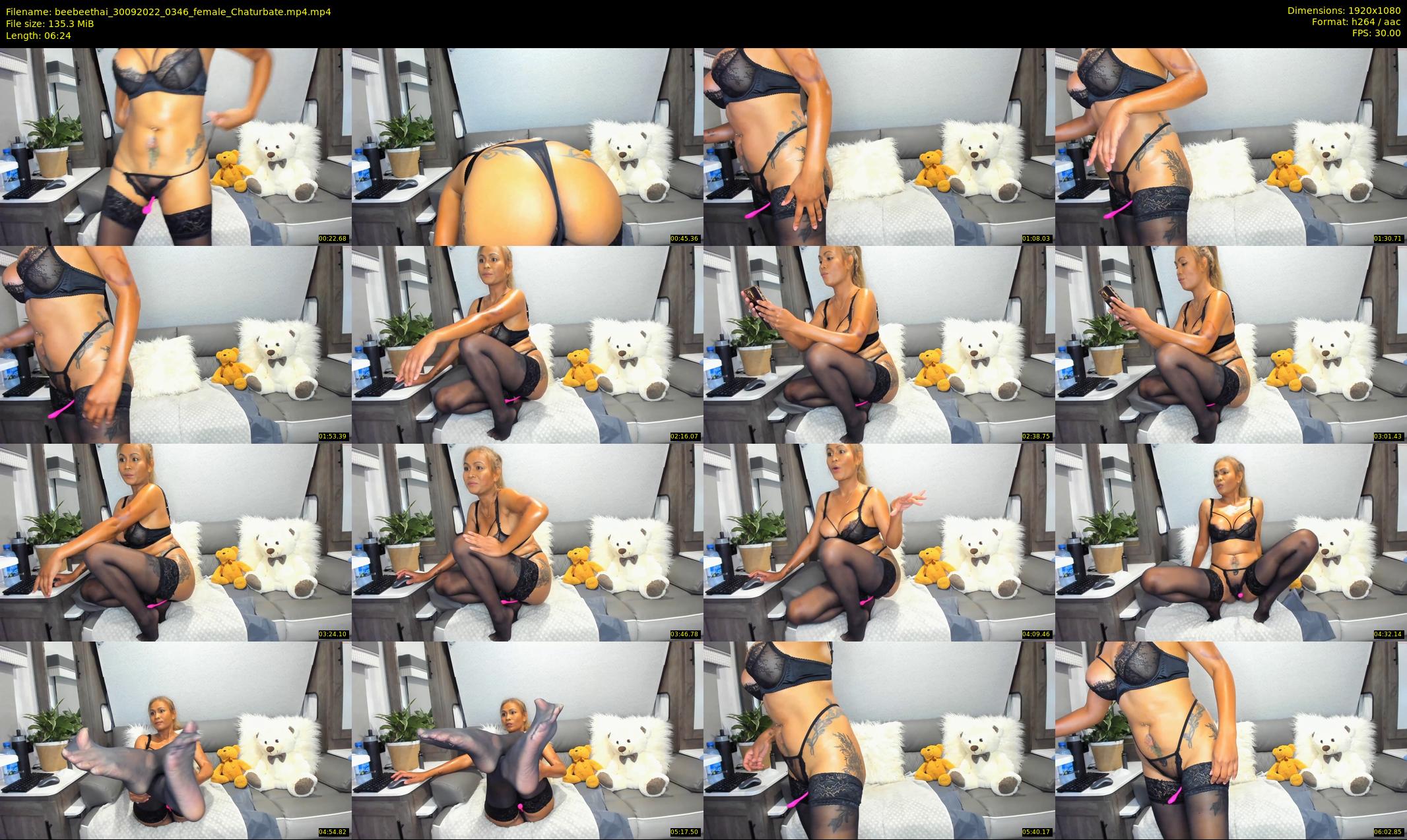 beebeethai — 7 minute Chaturbate female cam show recording, 1080p, Sep 30, 2022