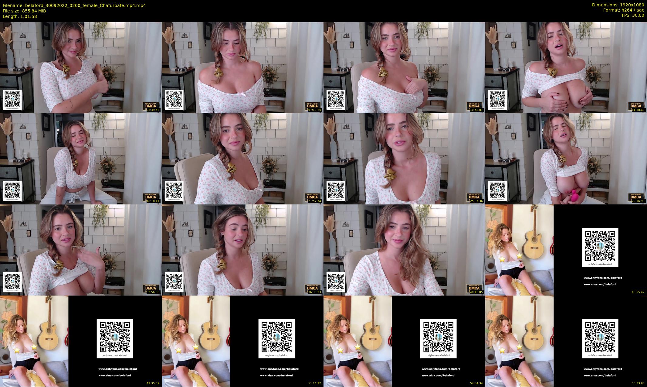 belaford — 62 minute Chaturbate female cam show recording, 1080p, Sep 30, 2022
