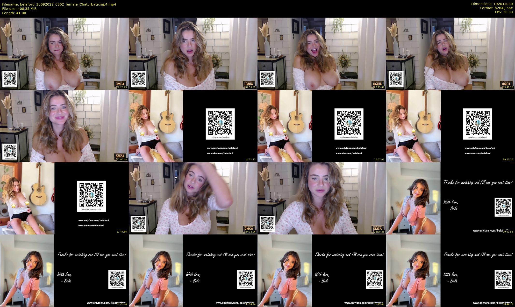 belaford — 41 minute Chaturbate female cam show recording, 1080p, Sep 30, 2022