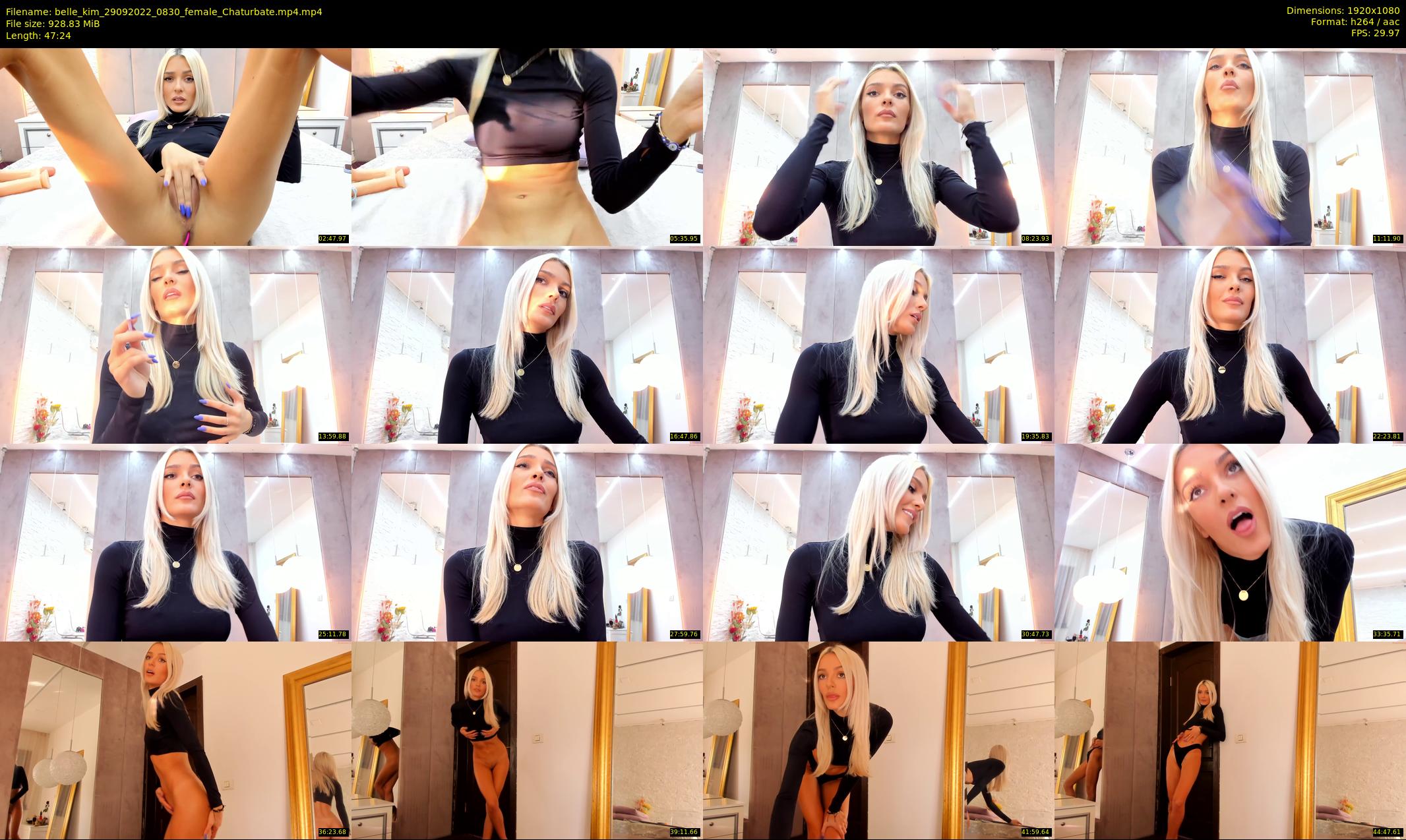 belle_kim — 48 minute Chaturbate female cam show recording, 1080p, Sep 29, 2022