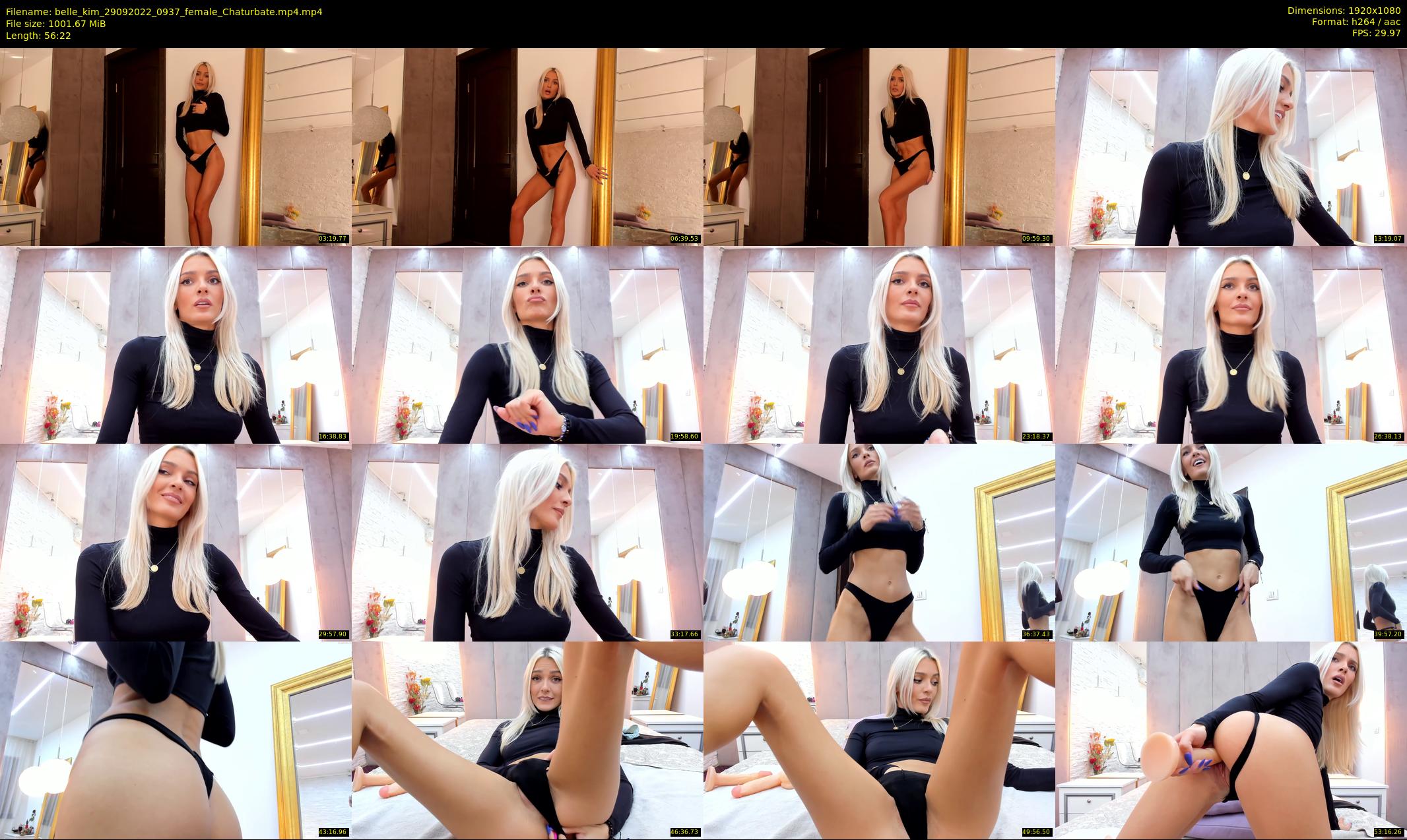 belle_kim — 57 minute Chaturbate female cam show recording, 1080p, Sep 29, 2022