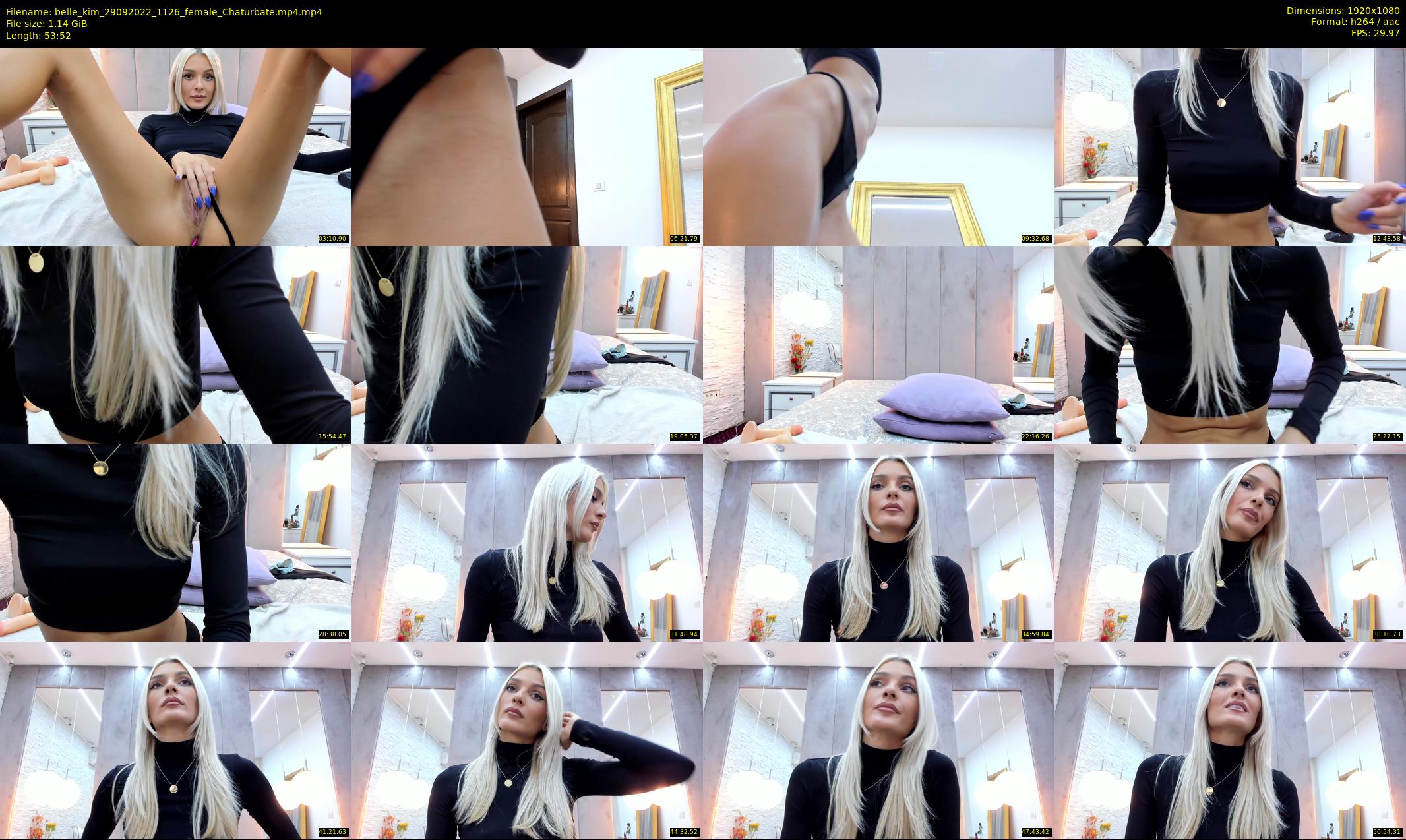 belle_kim — 54 minute Chaturbate female cam show recording, 1080p, Sep 29, 2022