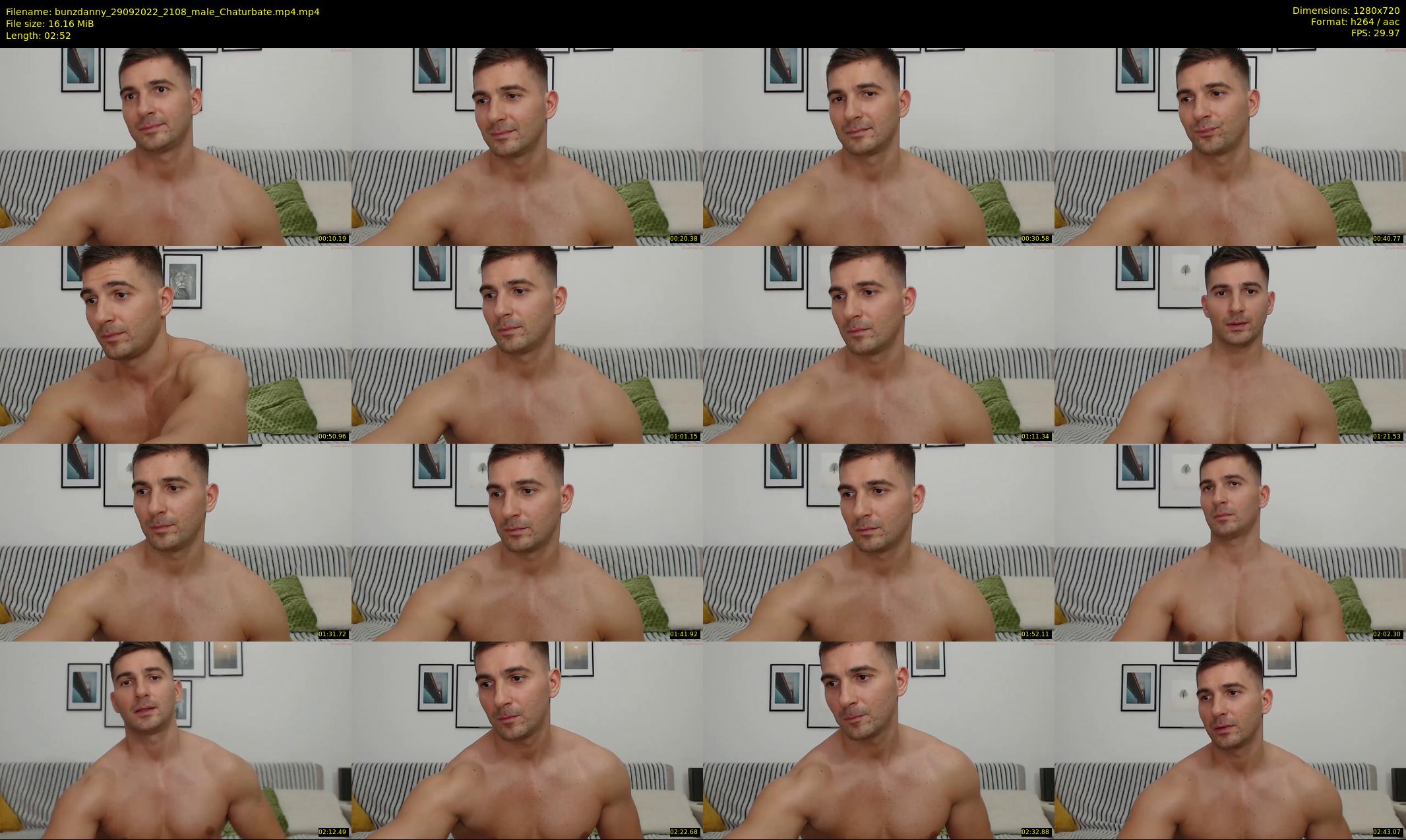 bunzdanny — 3 minute Chaturbate male cam show recording, 720p, Sep 29, 2022