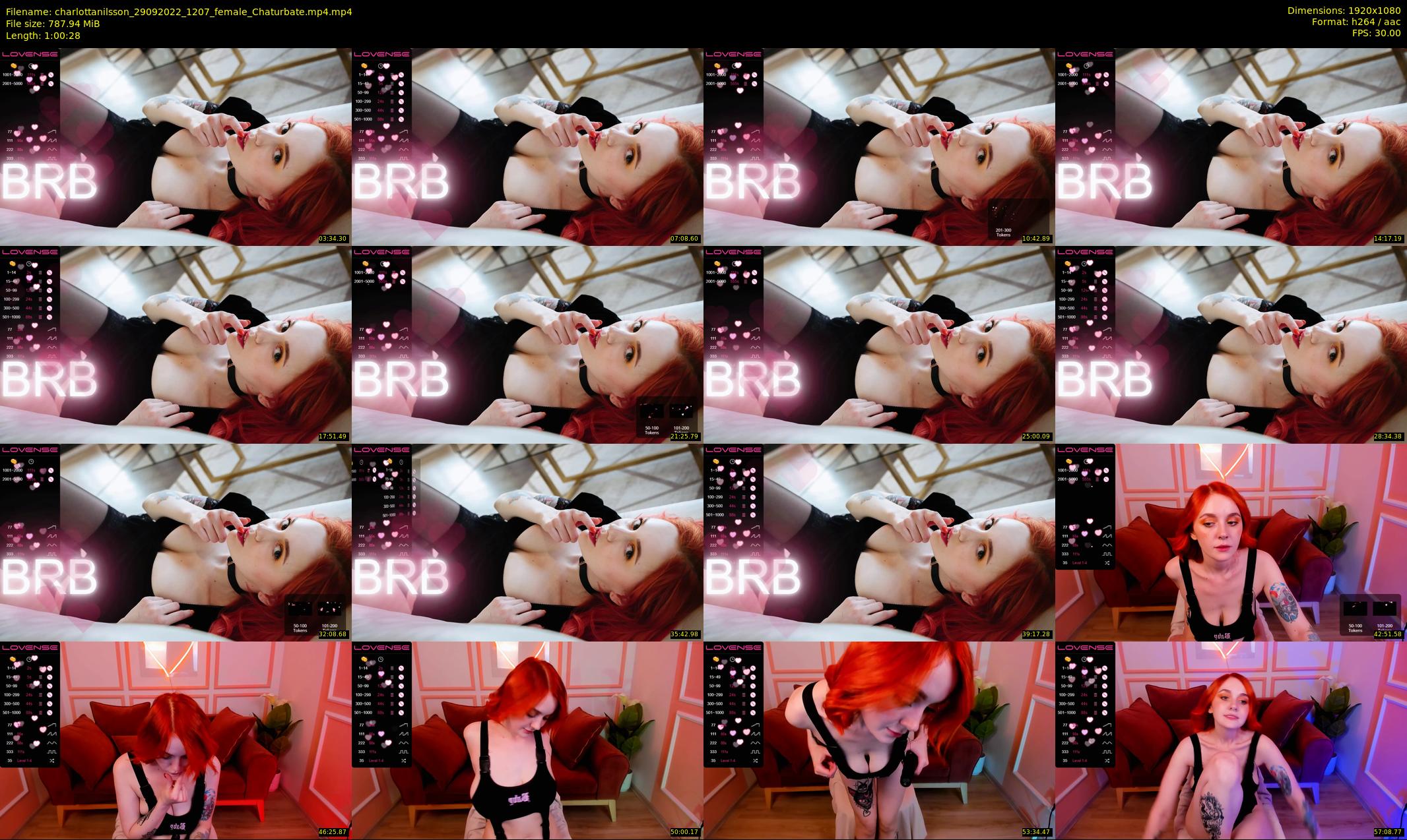 charlottanilsson — 61 minute Chaturbate female cam show recording, 1080p, Sep 29, 2022