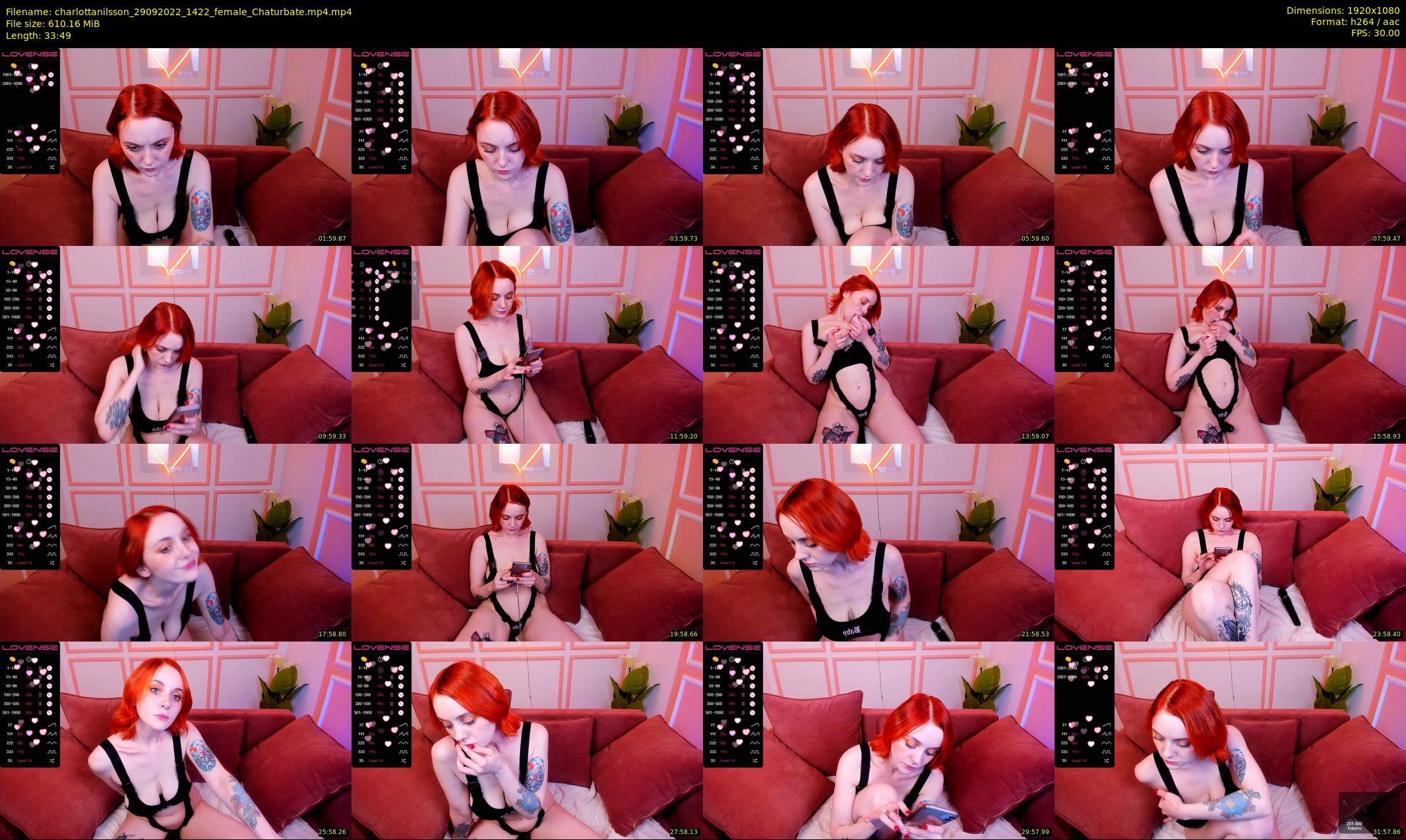 charlottanilsson — 34 minute Chaturbate female cam show recording, 1080p, Sep 29, 2022