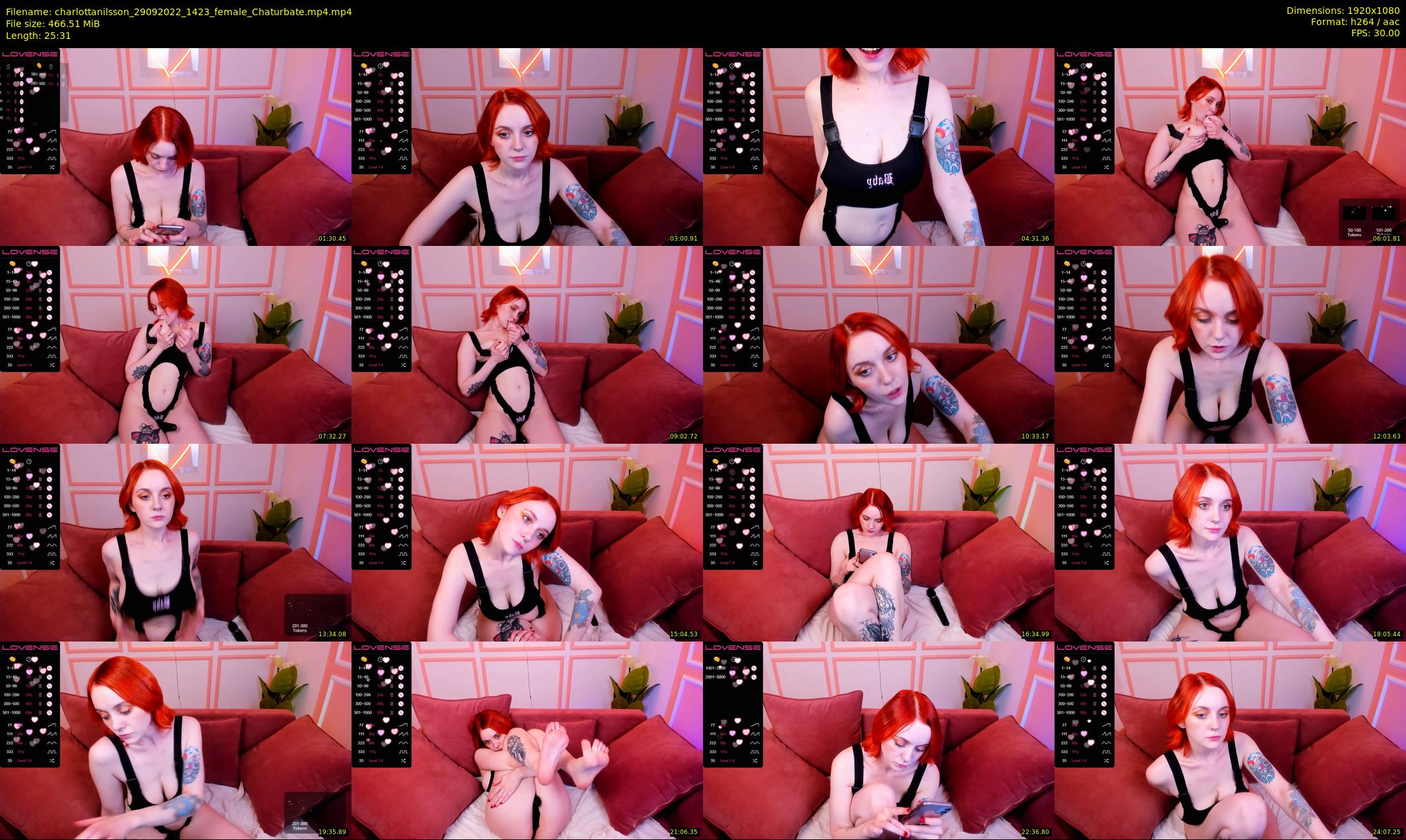 charlottanilsson — 26 minute Chaturbate female cam show recording, 1080p, Sep 29, 2022