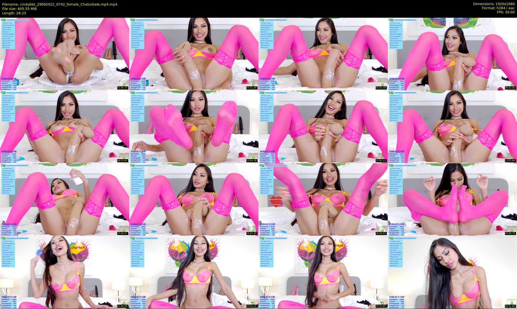 cindybkk — 29 minute Chaturbate female cam show recording, 1080p, Sep 29, 2022