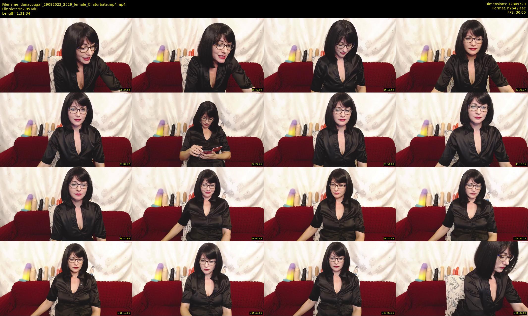 danacougar — 92 minute Chaturbate female cam show recording, 720p, Sep 29, 2022
