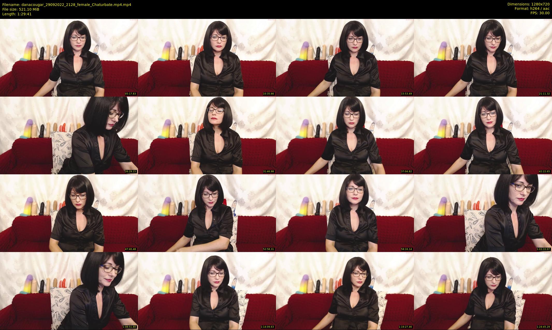 danacougar — 90 minute Chaturbate female cam show recording, 720p, Sep 29, 2022