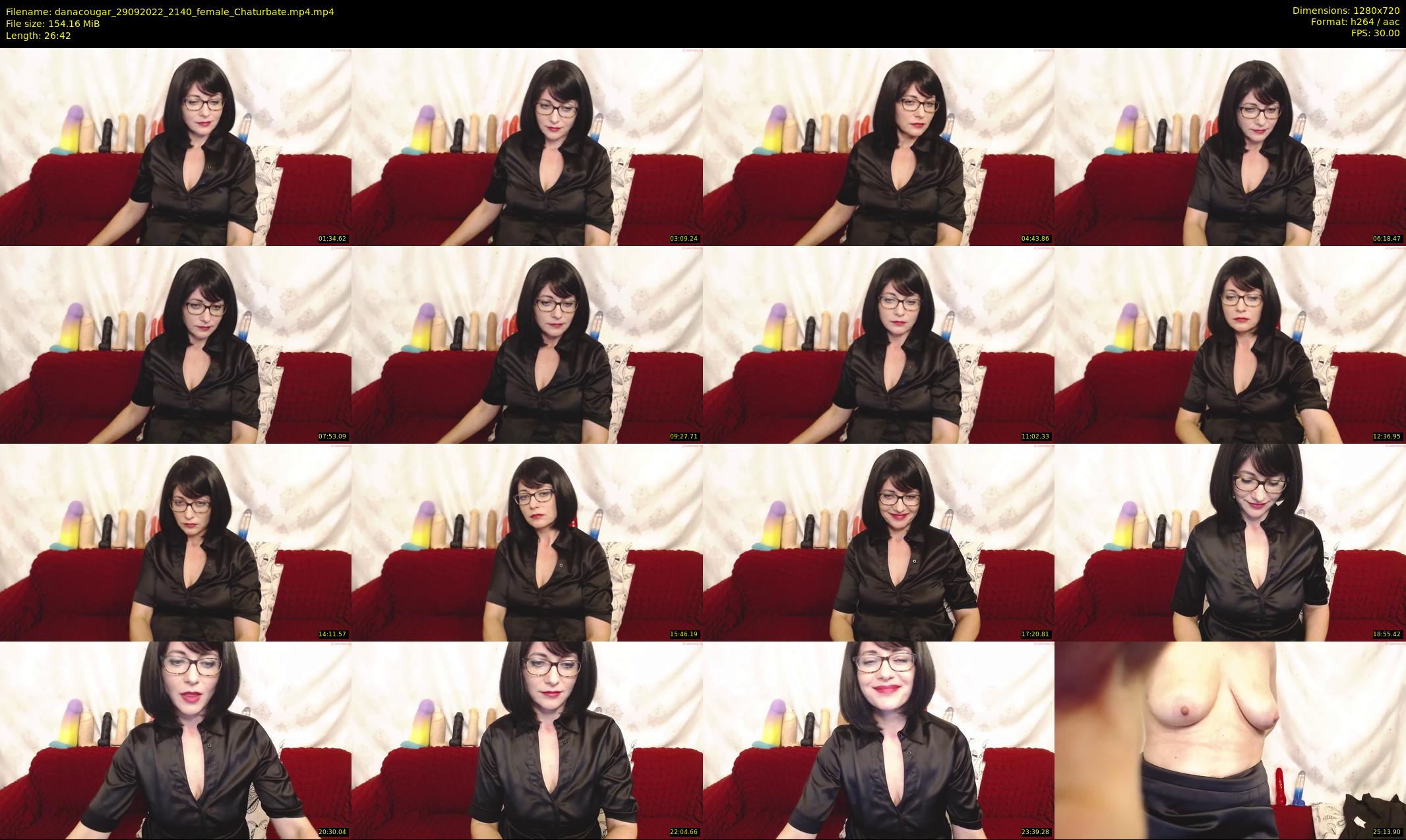 danacougar — 27 minute Chaturbate female cam show recording, 720p, Sep 29, 2022