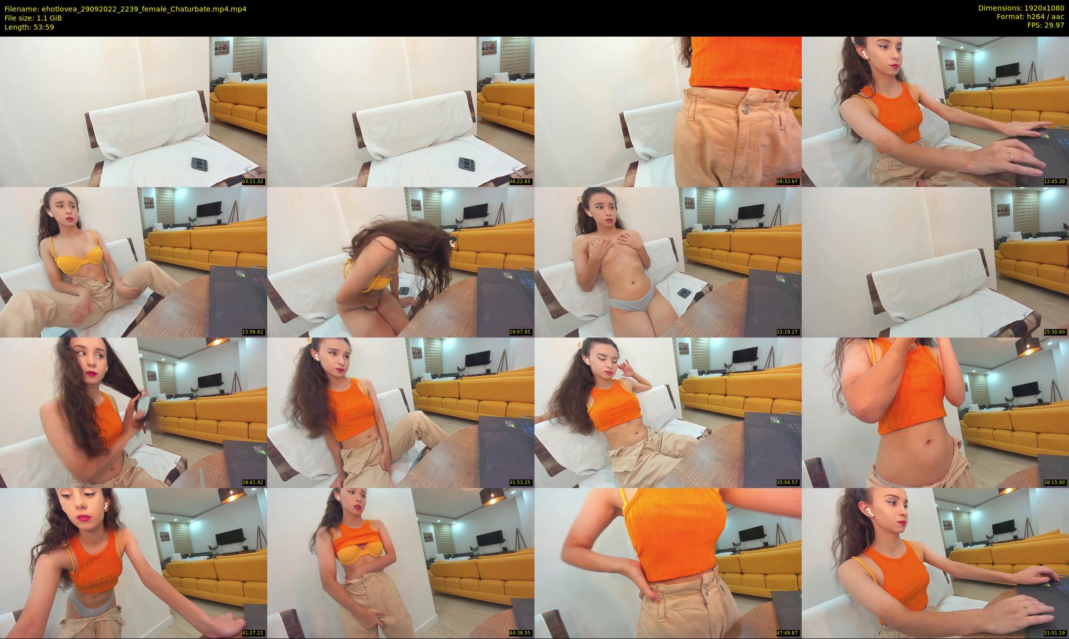 ehotlovea — 54 minute Chaturbate female cam show recording, 1080p, Sep 29, 2022