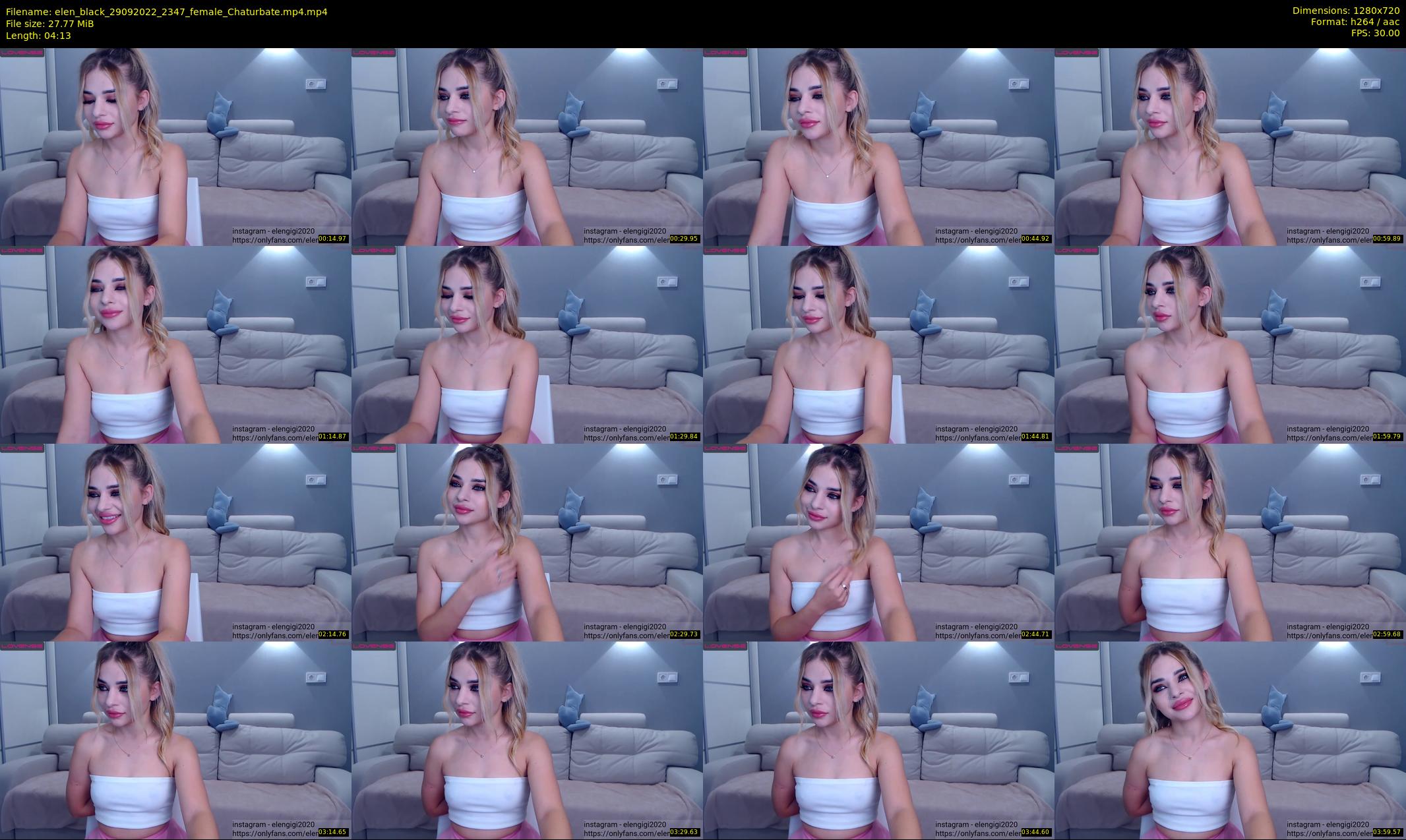 elen_black — 5 minute Chaturbate female cam show recording, 720p, Sep 29, 2022