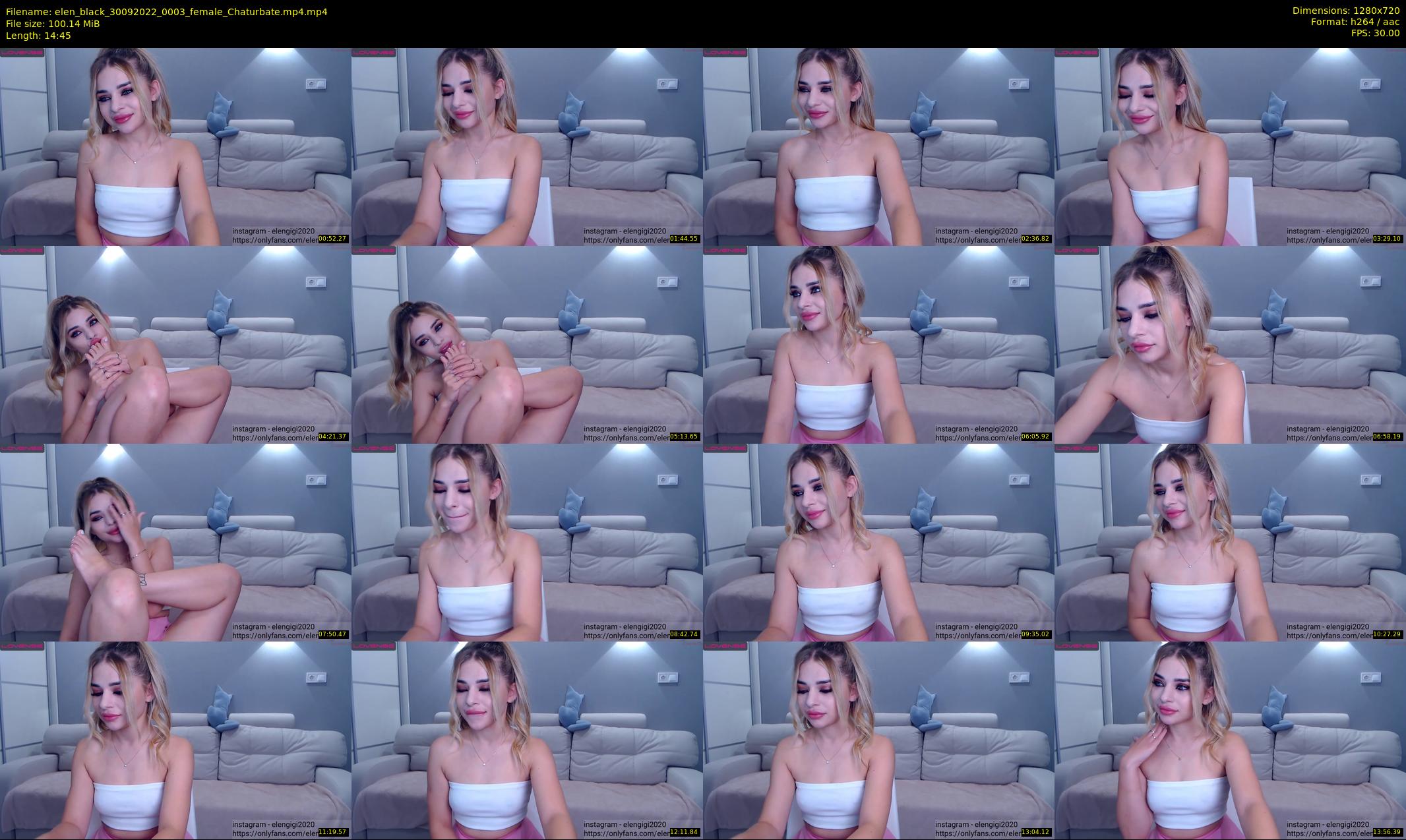 elen_black — 15 minute Chaturbate female cam show recording, 720p, Sep 30, 2022