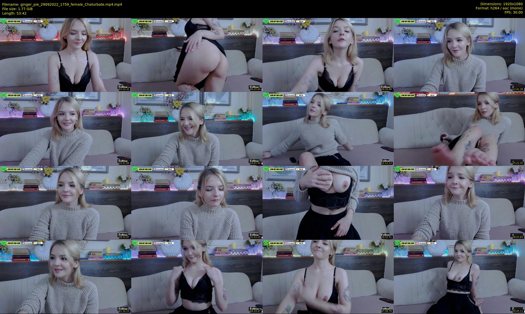 ginger_pie — 54 minute Chaturbate female cam show recording, 1080p, Sep 29, 2022