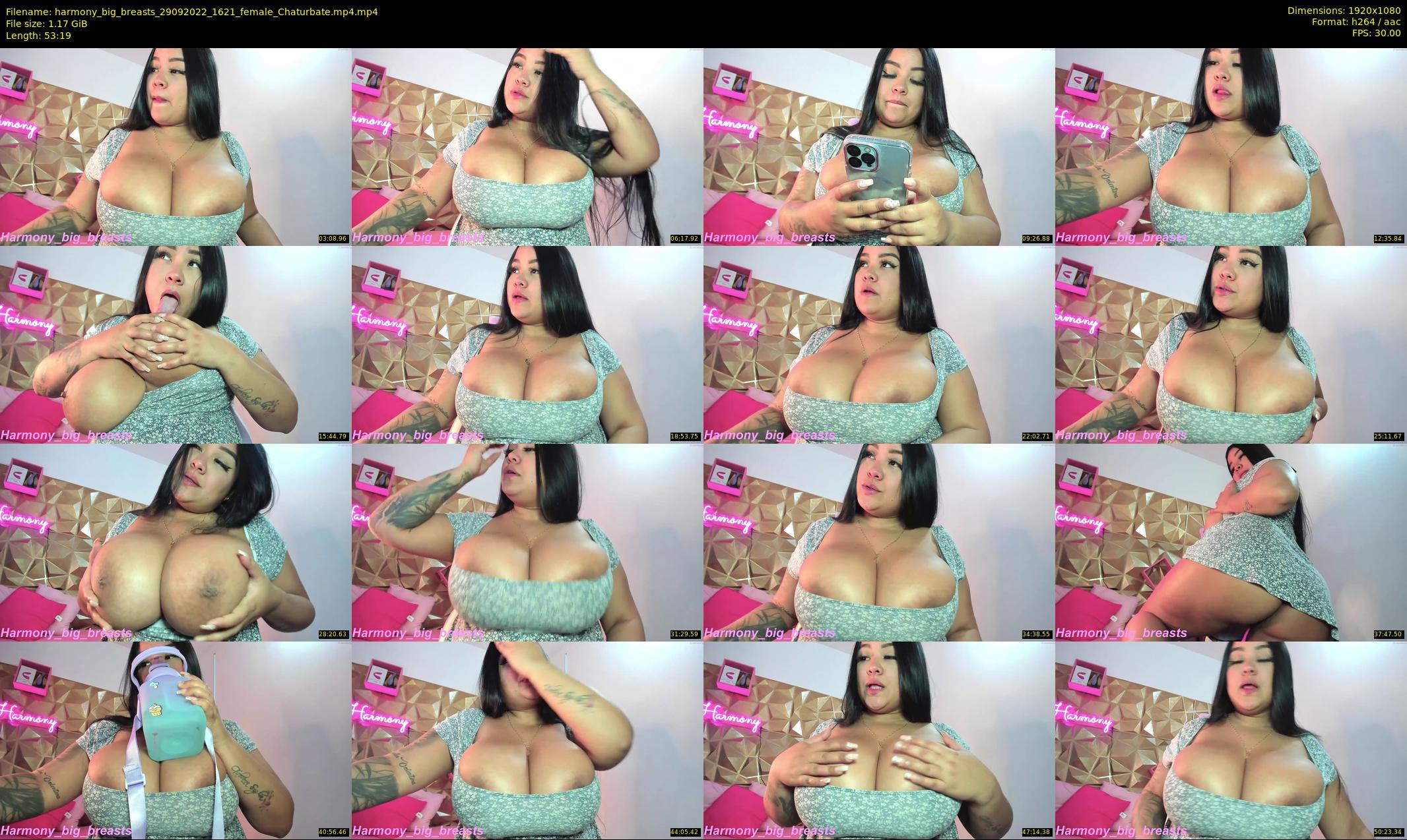 harmony_big_breasts — 54 minute Chaturbate female cam show recording, 1080p, Sep 29, 2022