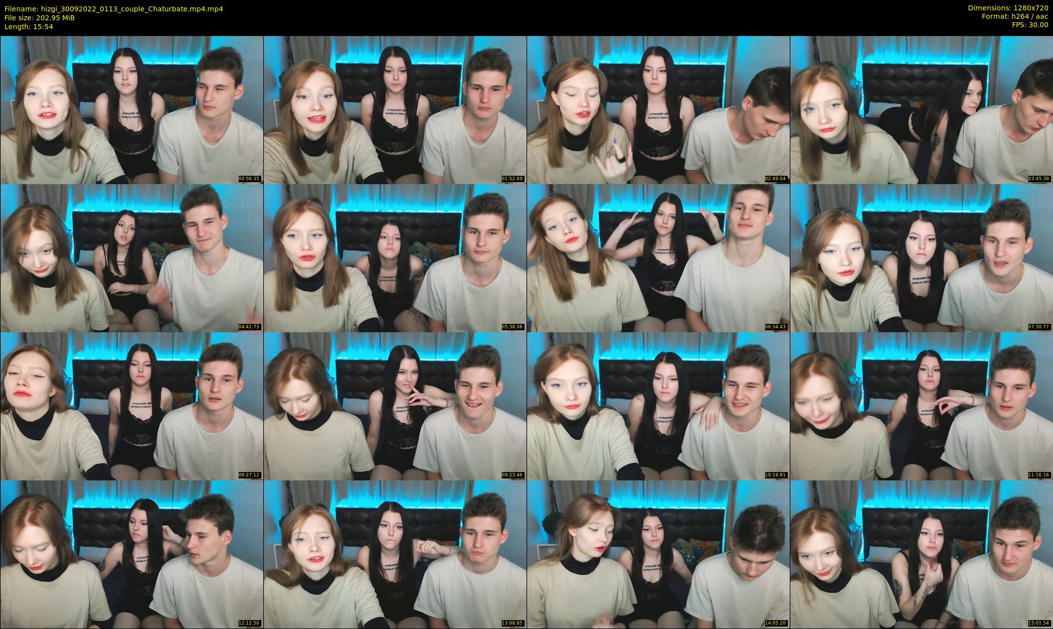 hizgi — 16 minute Chaturbate couple cam show recording, 720p, Sep 30, 2022