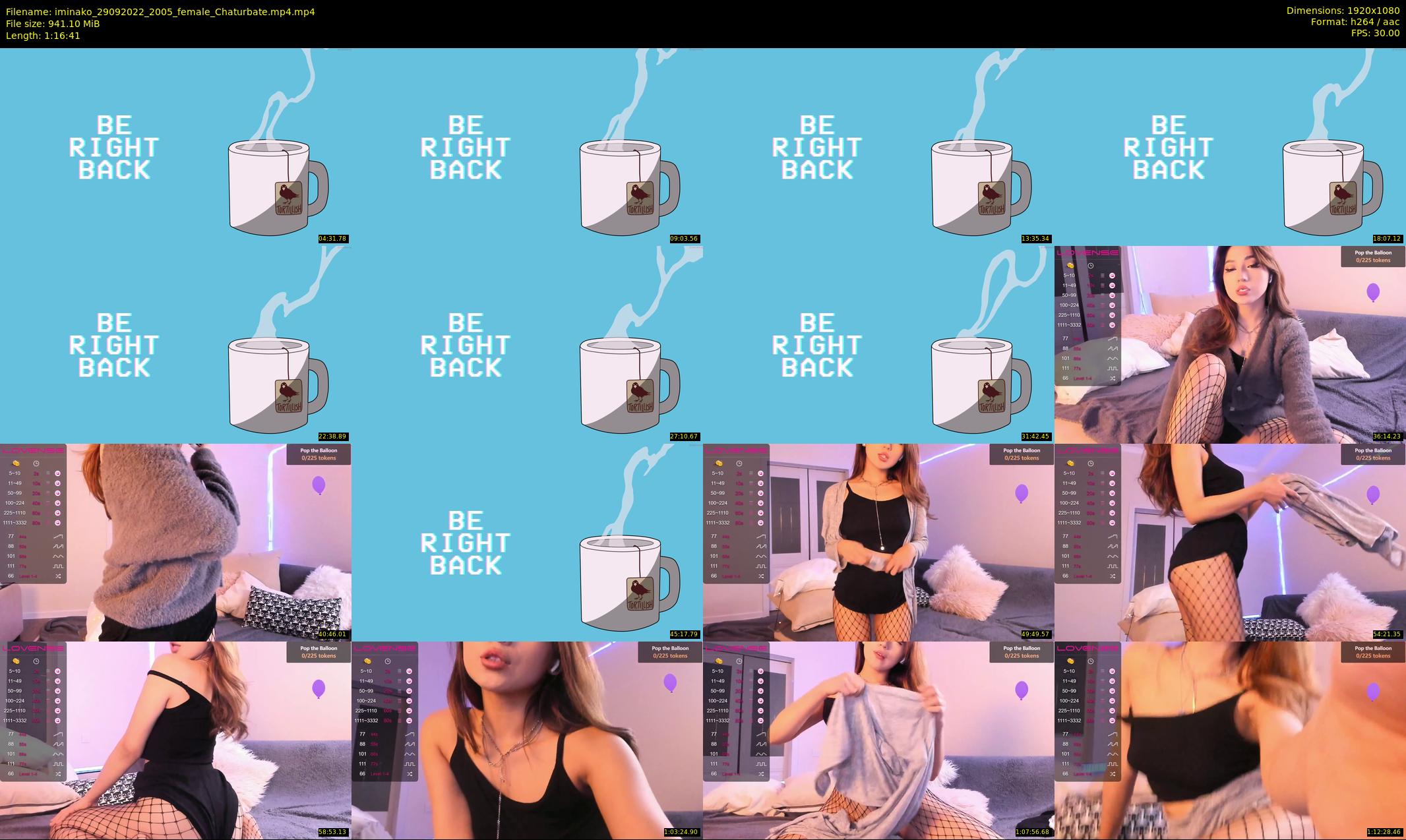 iminako — 77 minute Chaturbate female cam show recording, 1080p, Sep 29, 2022