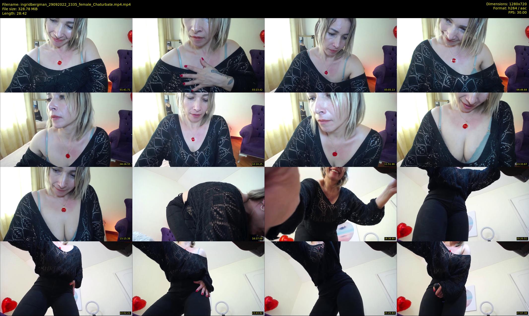 ingridbergman — 29 minute Chaturbate female cam show recording, 720p, Sep 29, 2022
