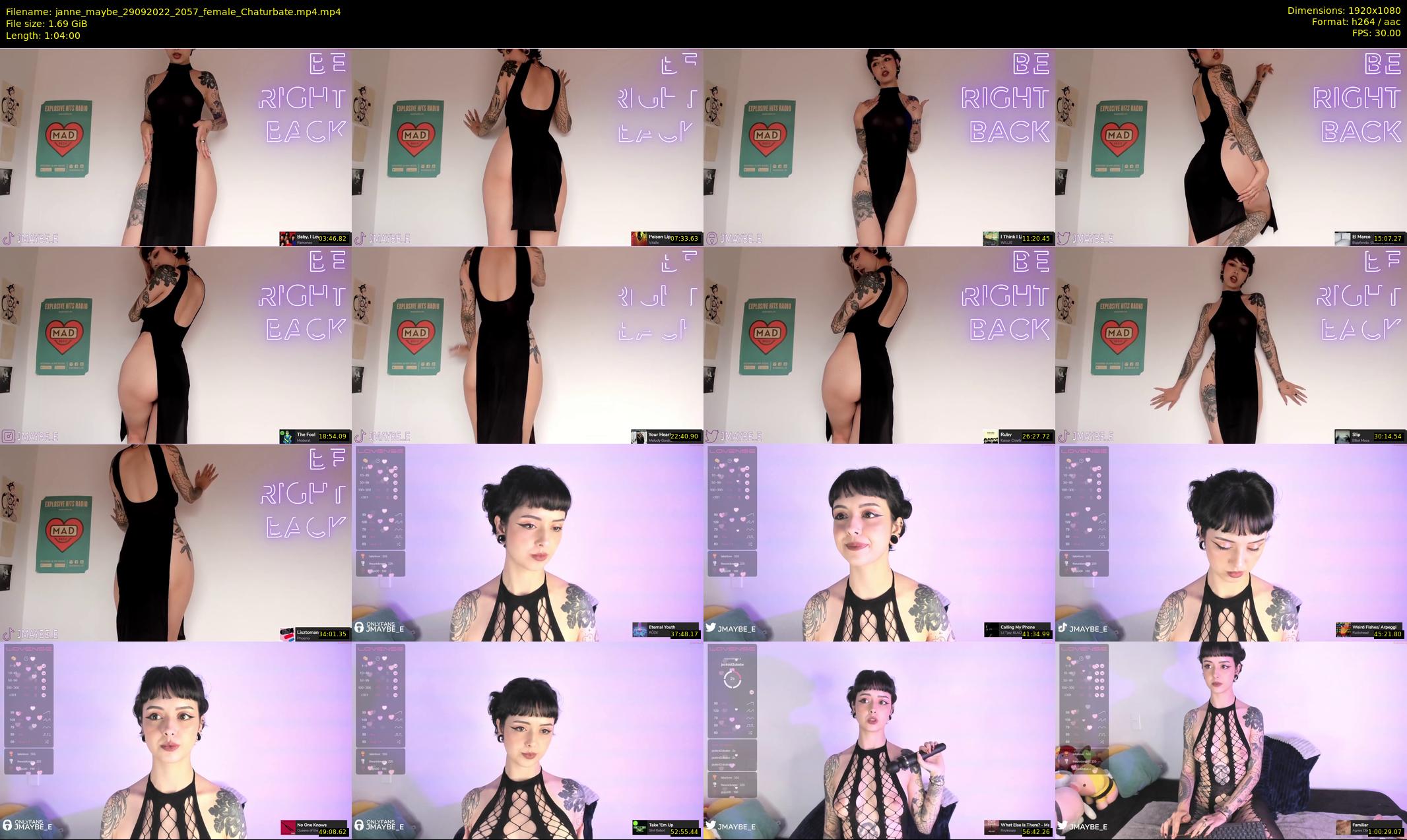 janne_maybe — 64 minute Chaturbate female cam show recording, 1080p, Sep 29, 2022