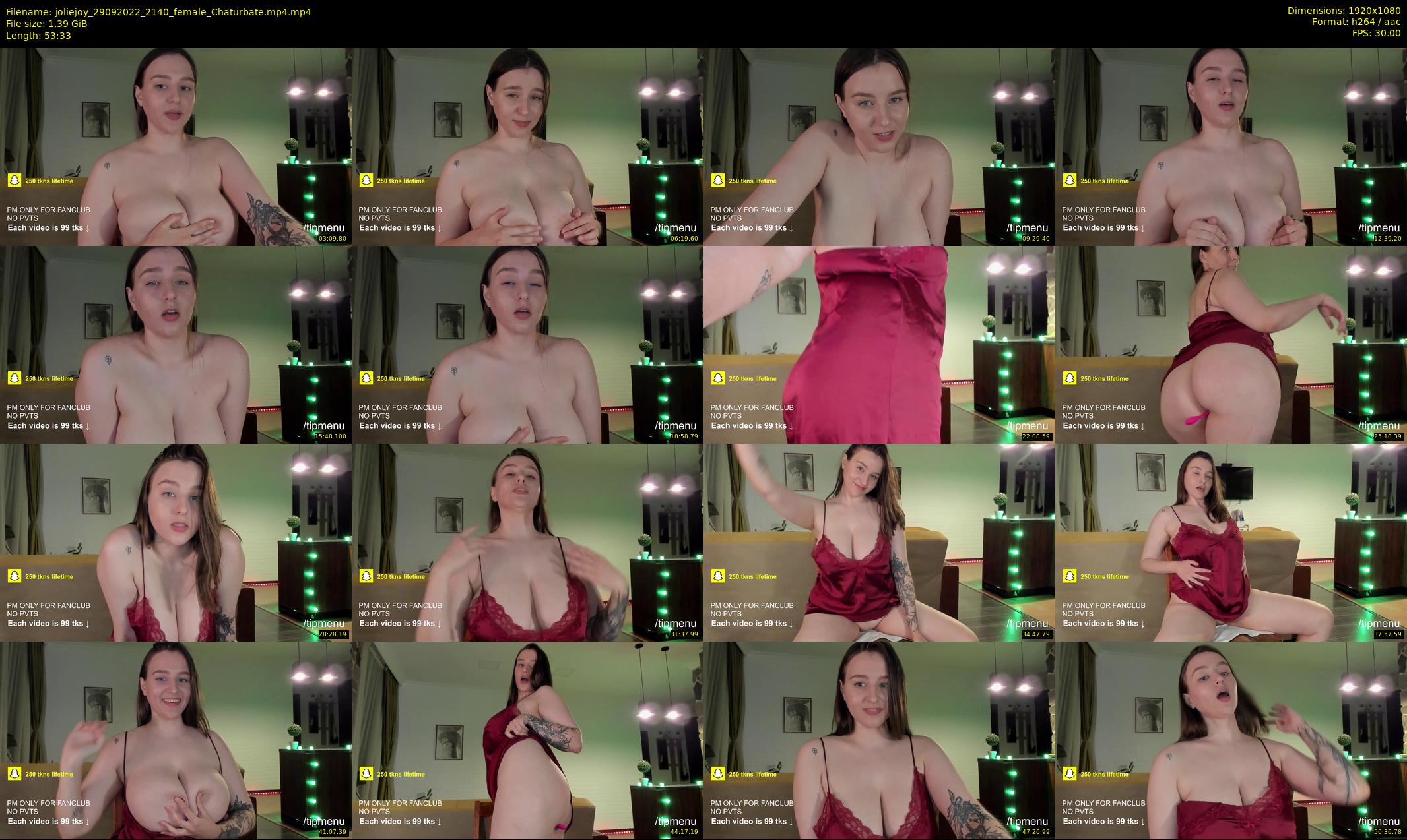 joliejoy — 54 minute Chaturbate female cam show recording, 1080p, Sep 29, 2022