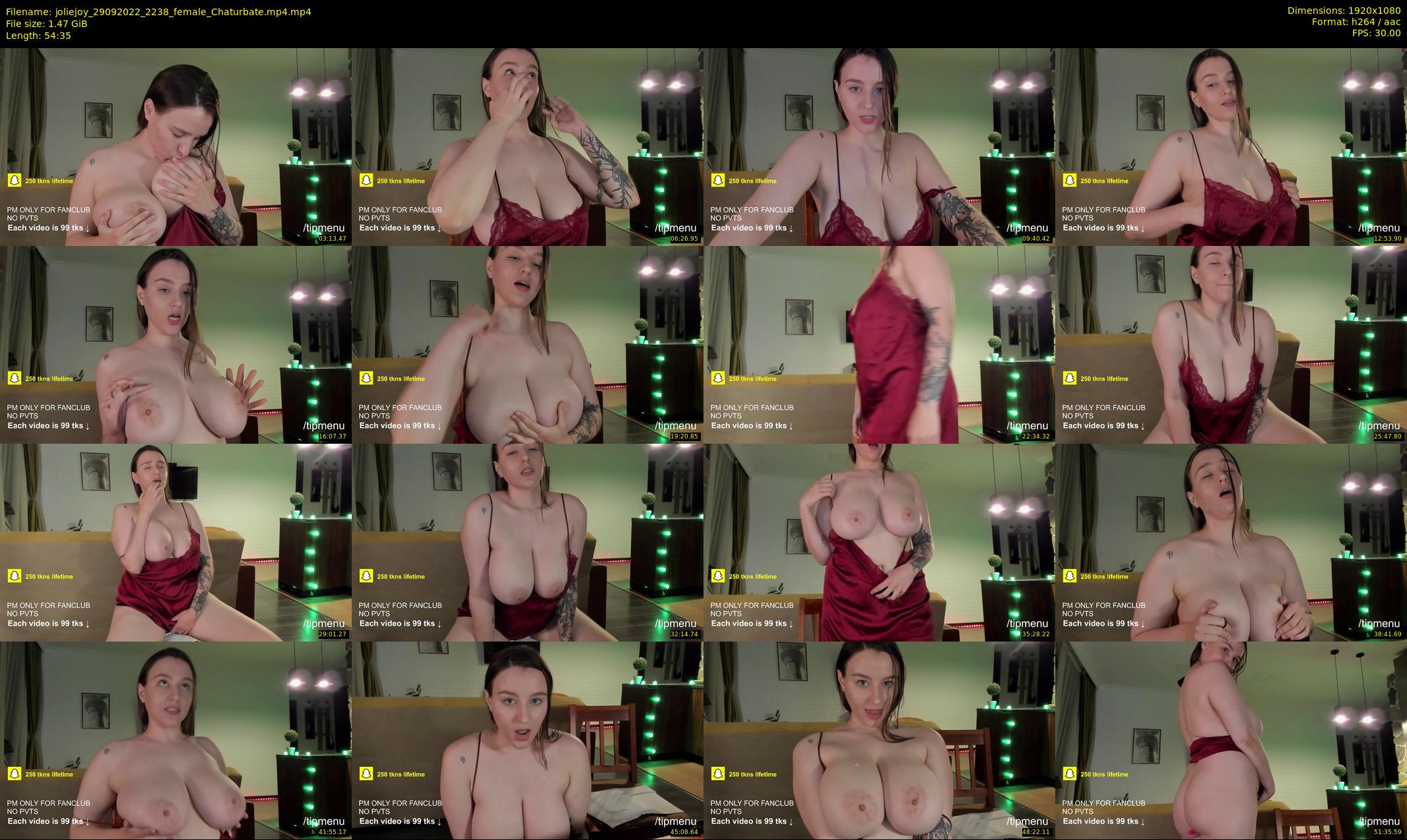 joliejoy — 55 minute Chaturbate female cam show recording, 1080p, Sep 29, 2022