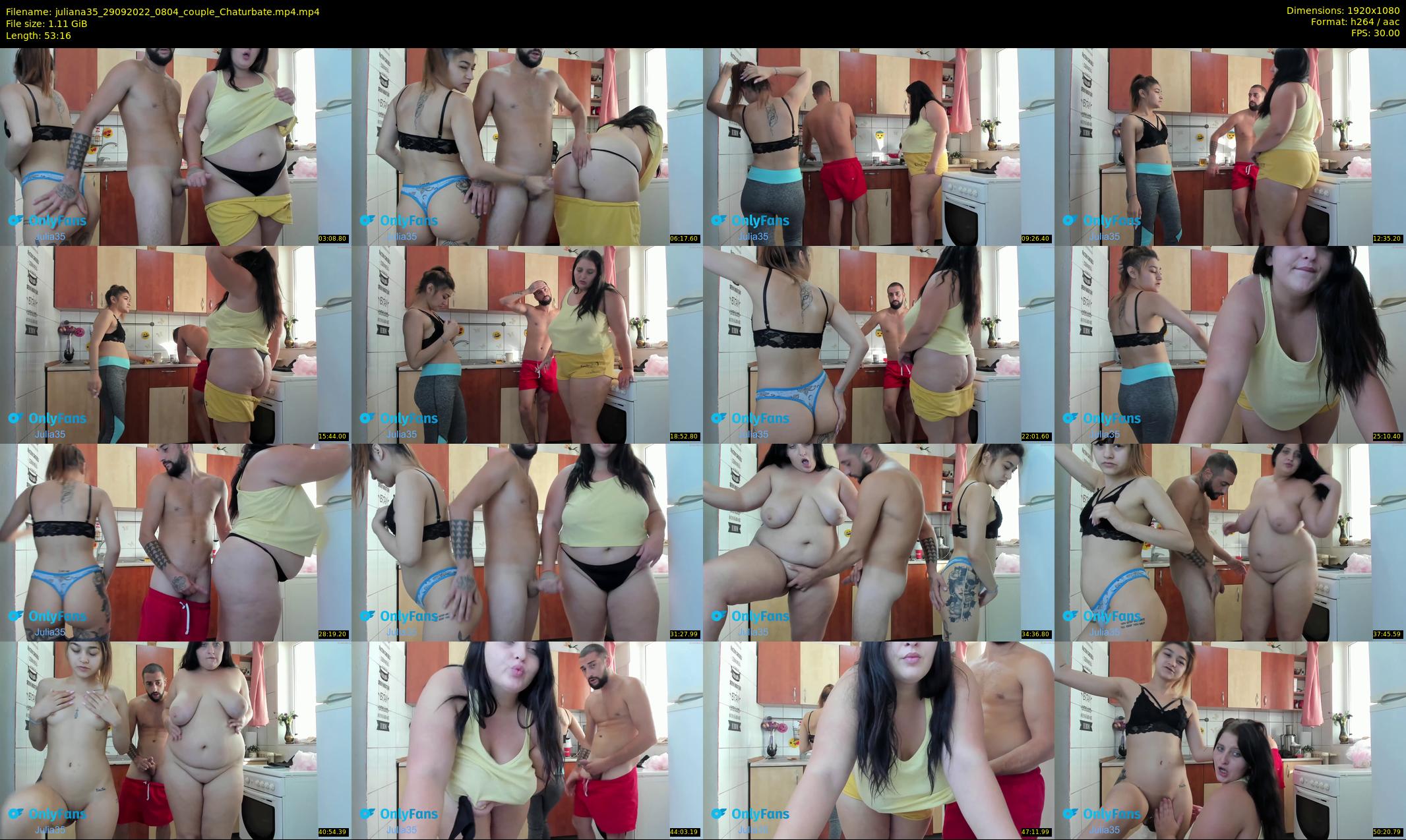 juliana35 — 54 minute Chaturbate couple cam show recording, 1080p, Sep 29, 2022