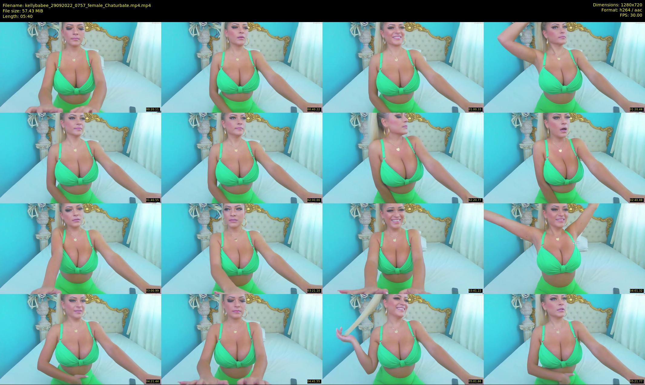 kellybabee — 6 minute Chaturbate female cam show recording, 720p, Sep 29, 2022