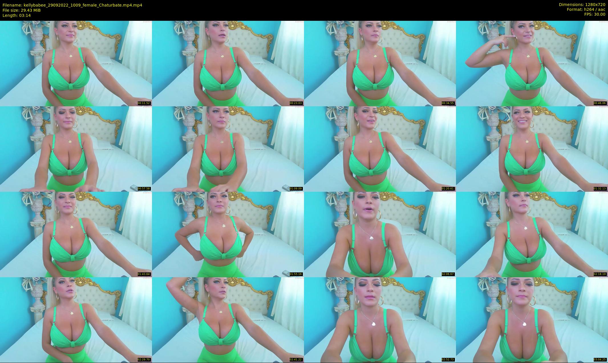 kellybabee — 4 minute Chaturbate female cam show recording, 720p, Sep 29, 2022
