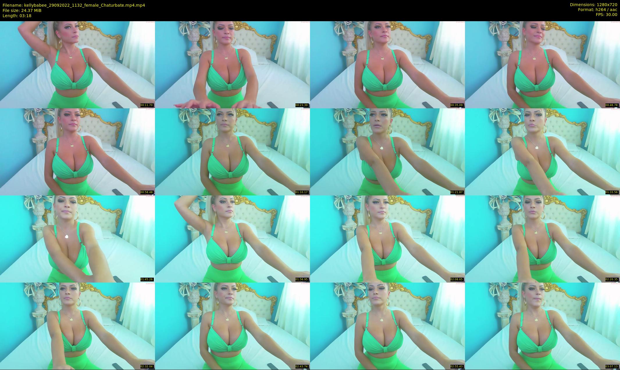 kellybabee — 4 minute Chaturbate female cam show recording, 720p, Sep 29, 2022