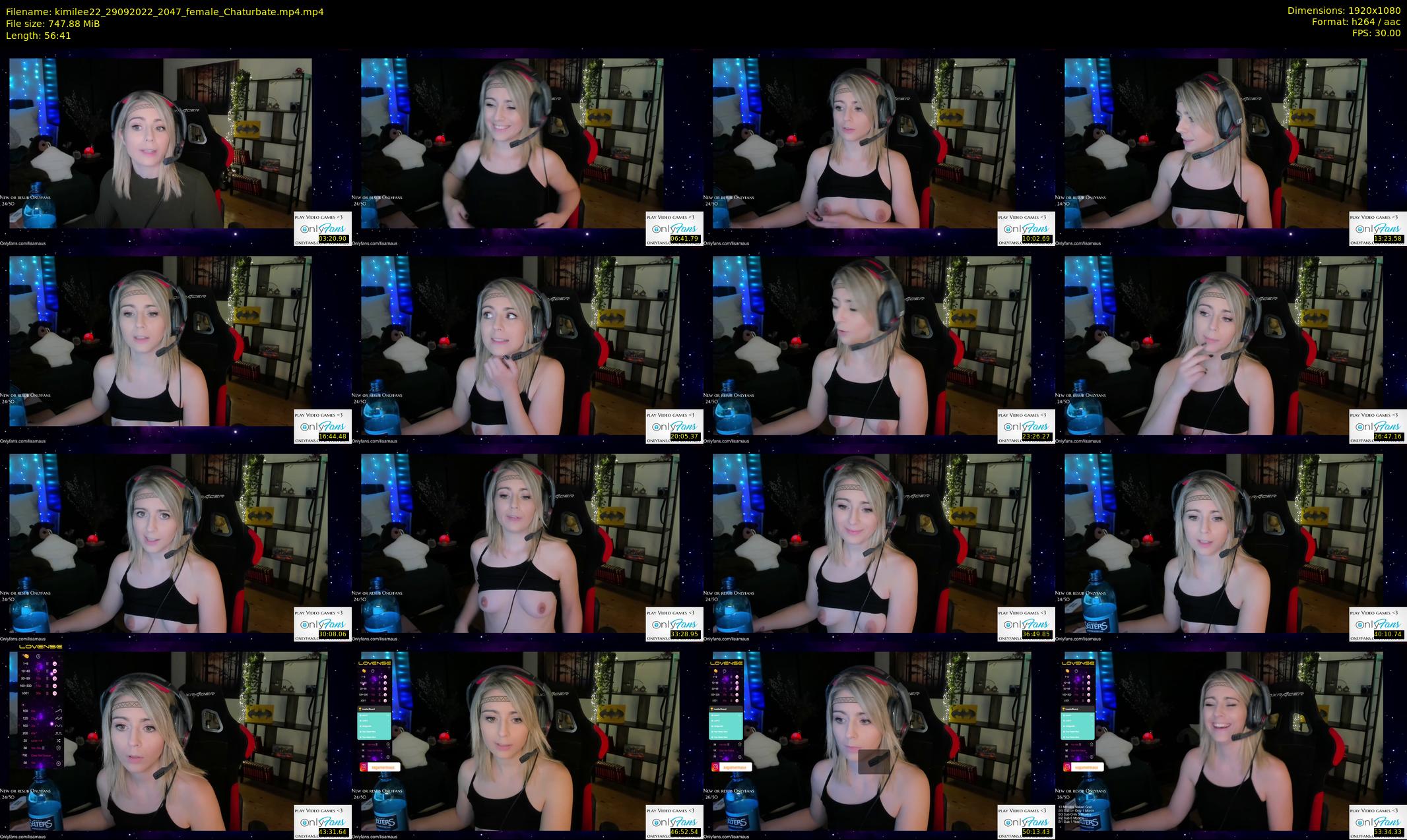 kimilee22 — 57 minute Chaturbate female cam show recording, 1080p, Sep 29, 2022
