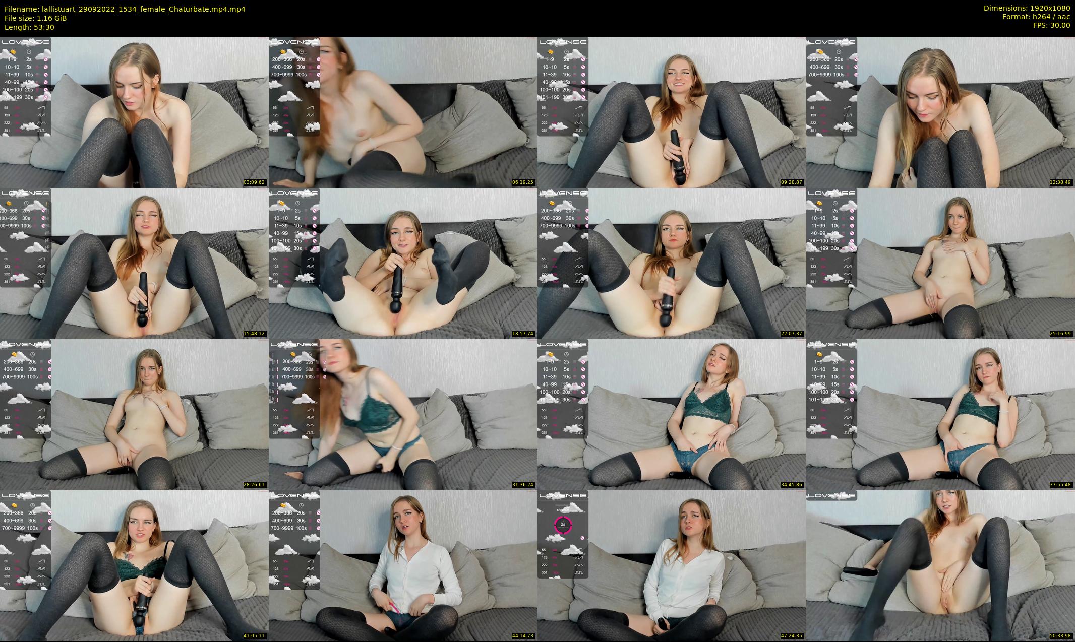 lallistuart — 54 minute Chaturbate female cam show recording, 1080p, Sep 29, 2022