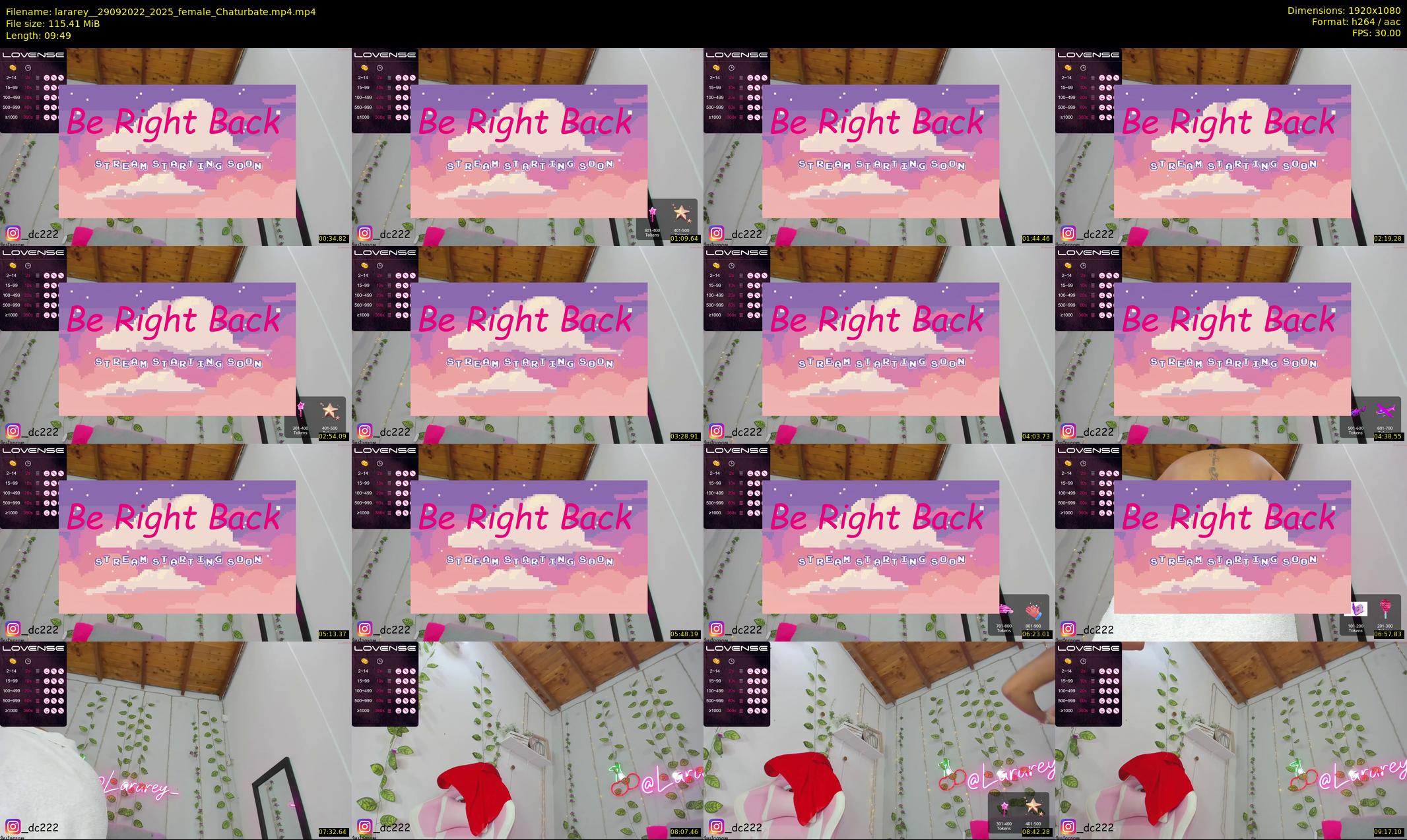 lararey_ — 10 minute Chaturbate female cam show recording, 1080p, Sep 29, 2022