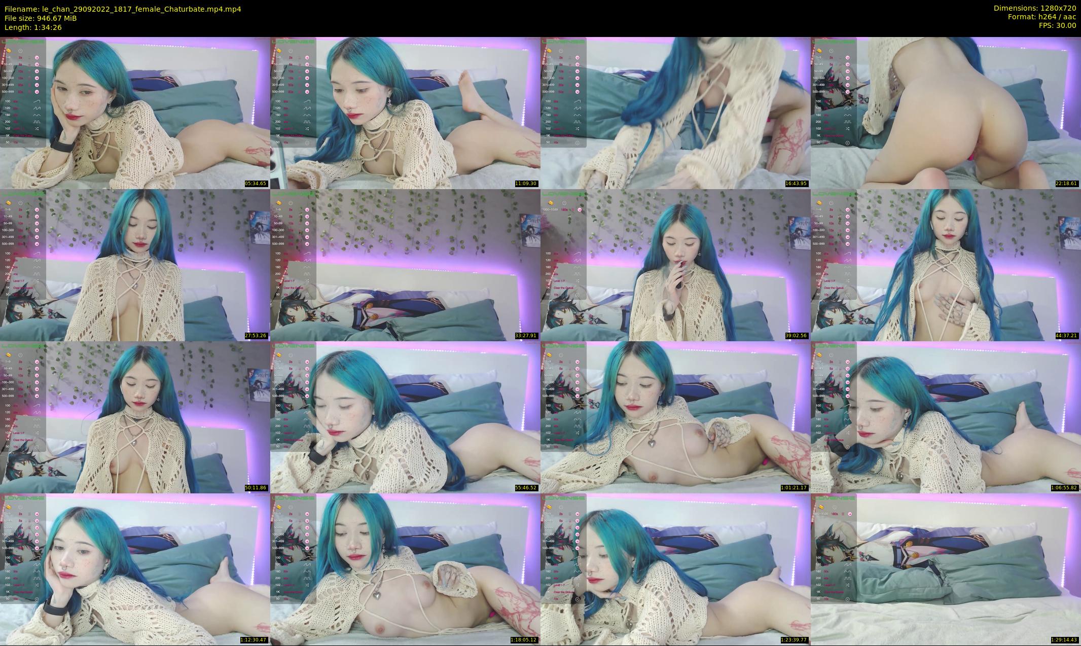 le_chan — 95 minute Chaturbate female cam show recording, 720p, Sep 29, 2022