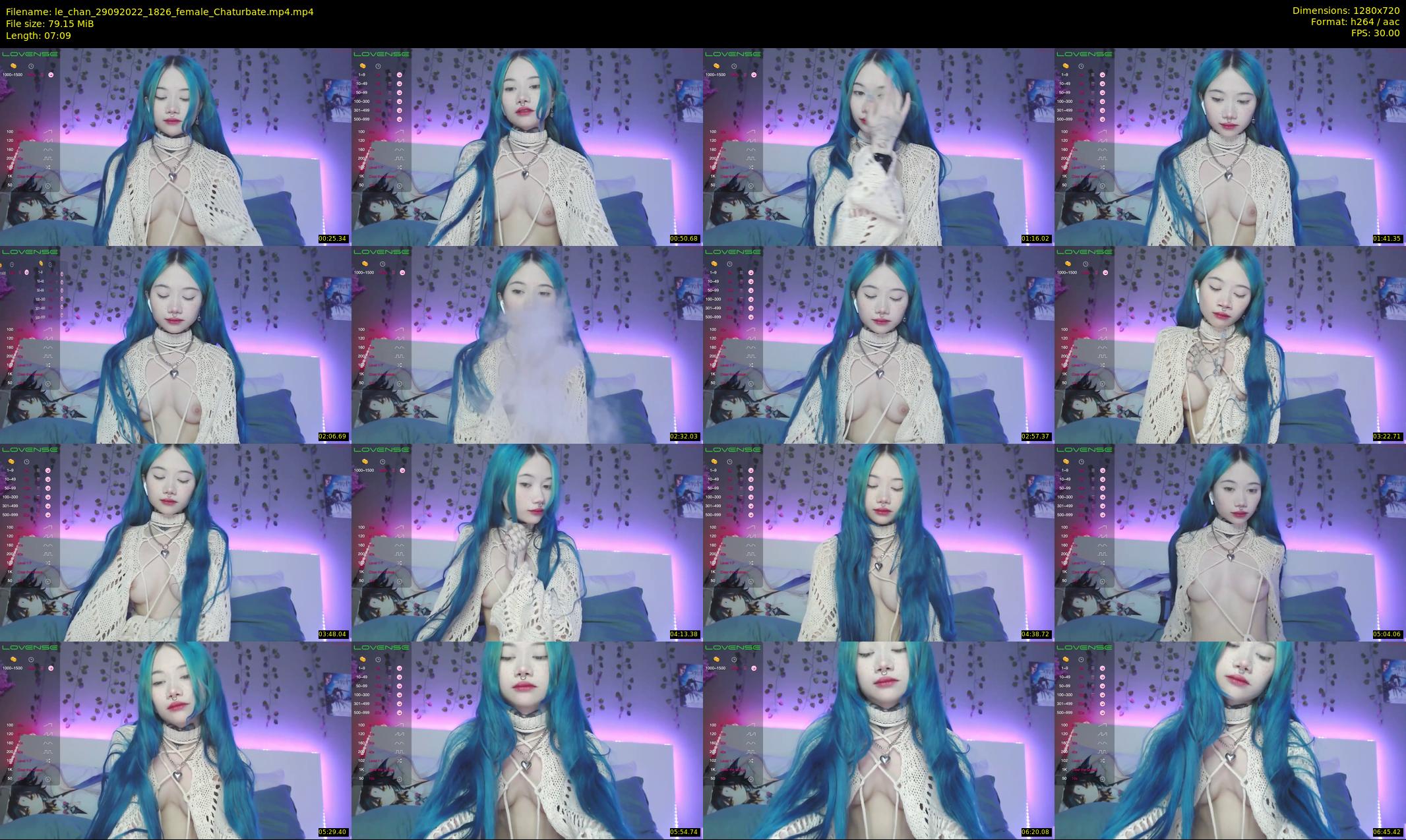 le_chan — 8 minute Chaturbate female cam show recording, 720p, Sep 29, 2022