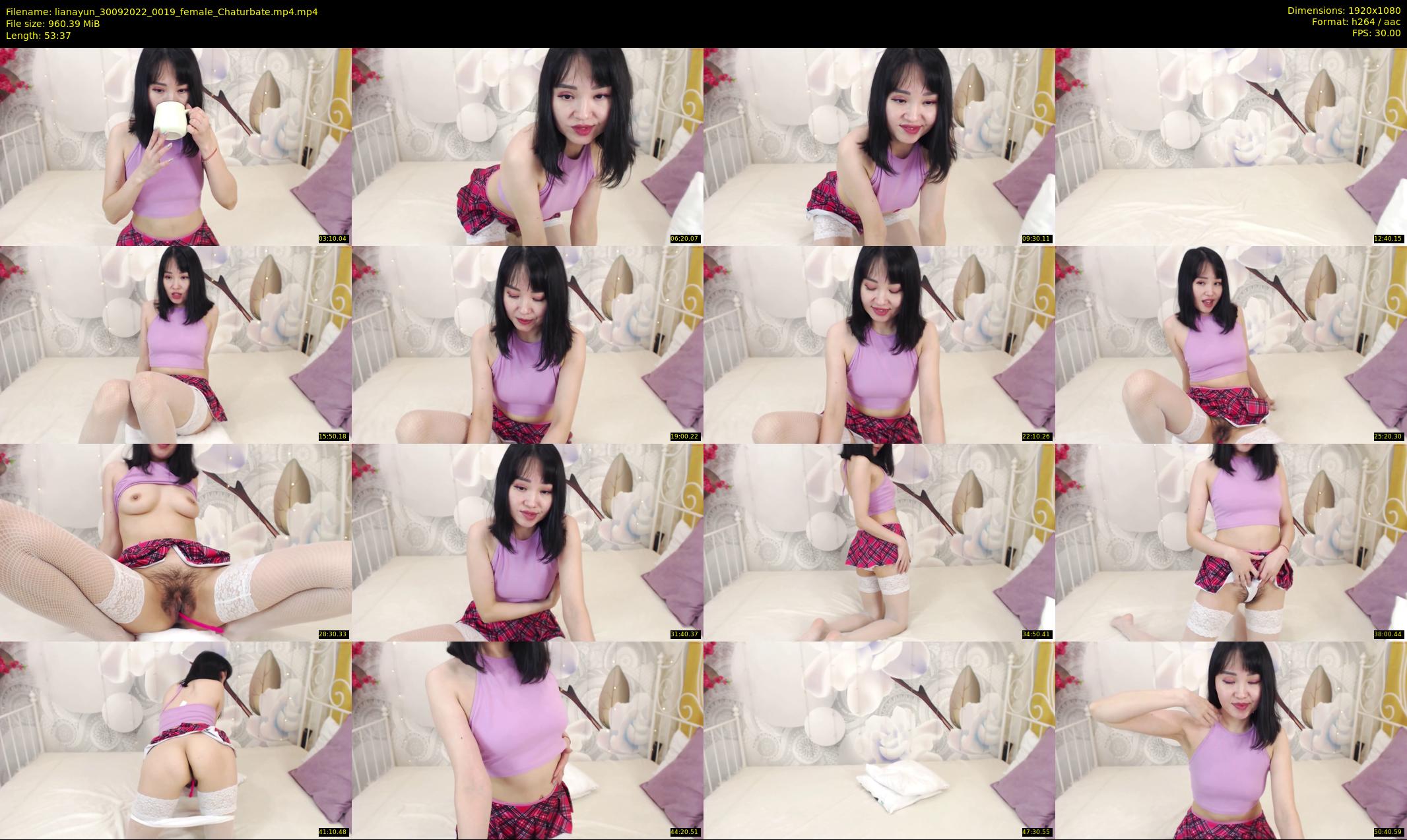lianayun — 54 minute Chaturbate female cam show recording, 1080p, Sep 30, 2022