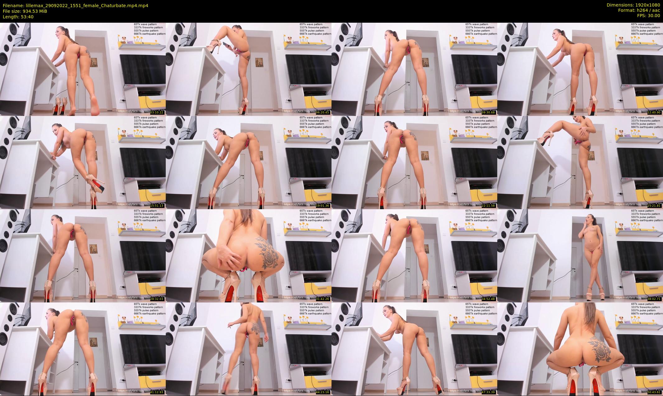 lillemax — 54 minute Chaturbate female cam show recording, 1080p, Sep 29, 2022