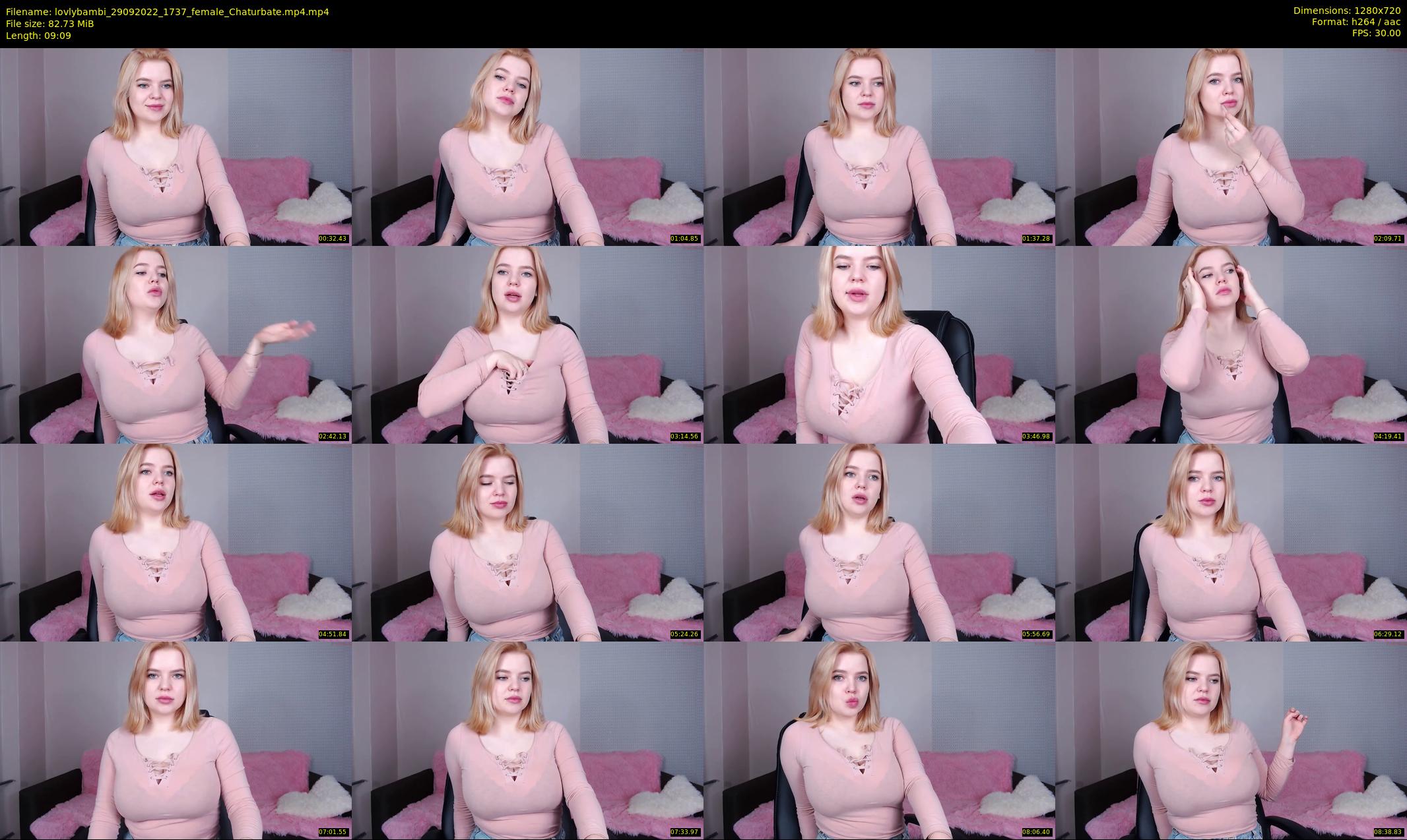 lovlybambi — 10 minute Chaturbate female cam show recording, 720p, Sep 29, 2022