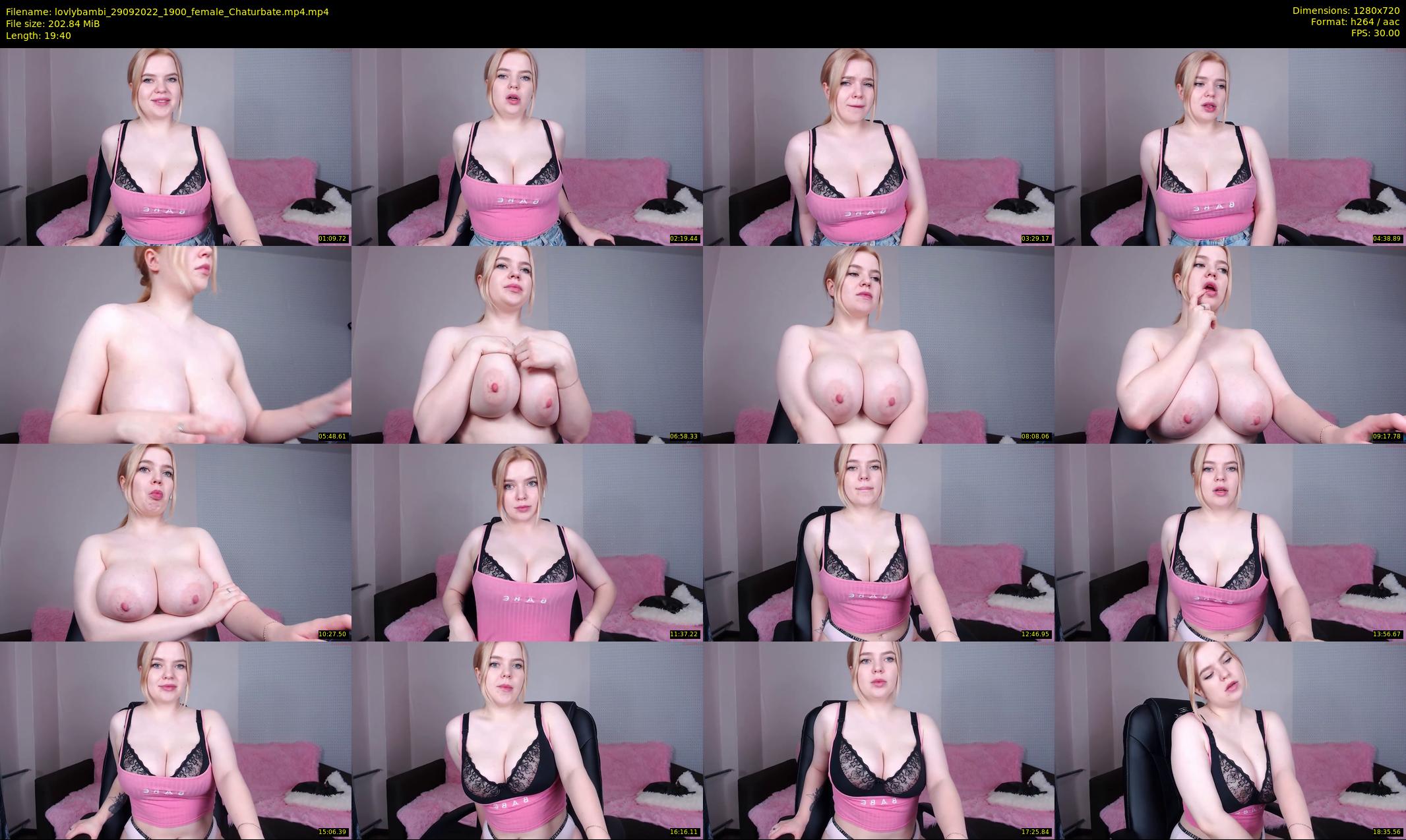 lovlybambi — 20 minute Chaturbate female cam show recording, 720p, Sep 29, 2022
