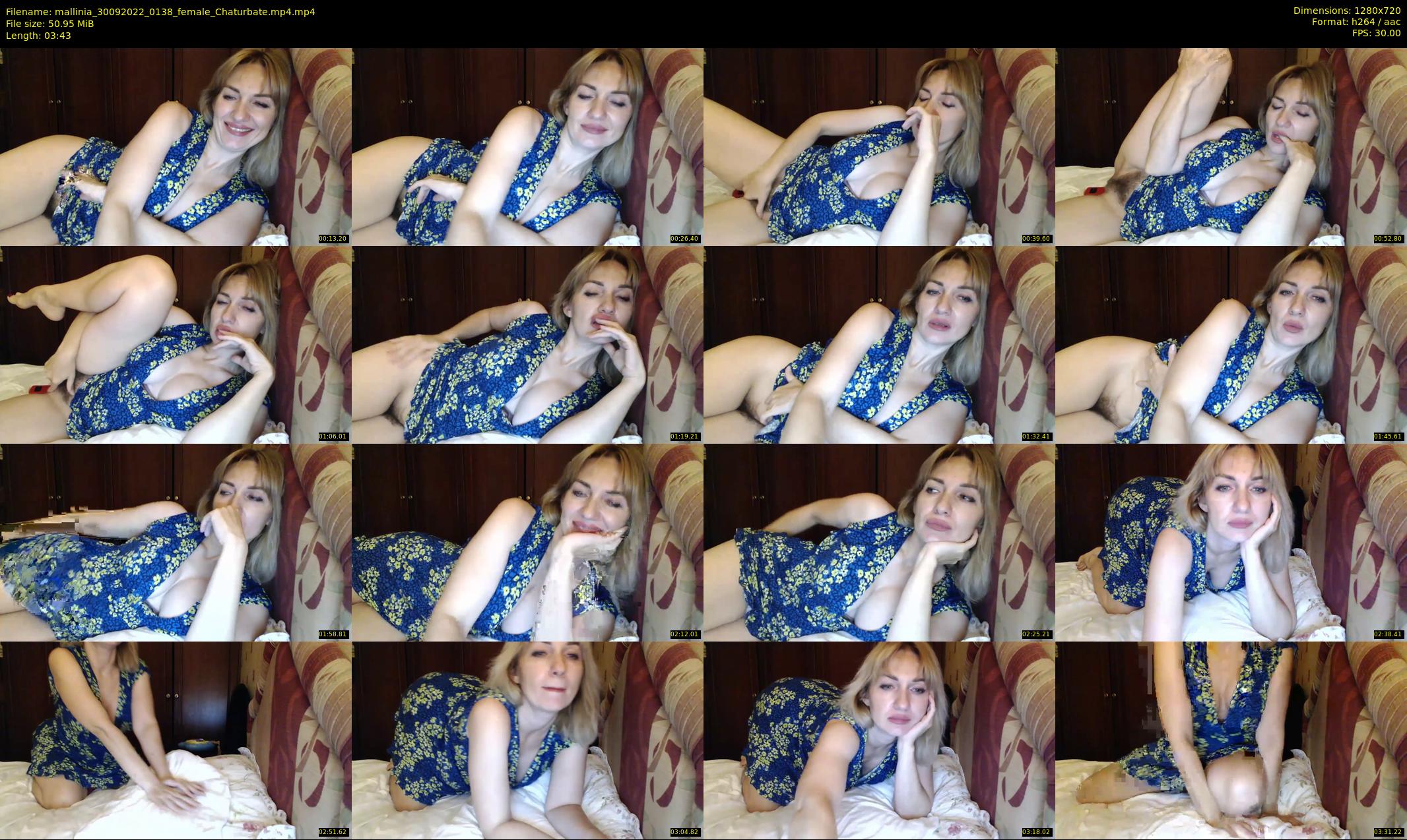 mallinia — 4 minute Chaturbate female cam show recording, 720p, Sep 30, 2022