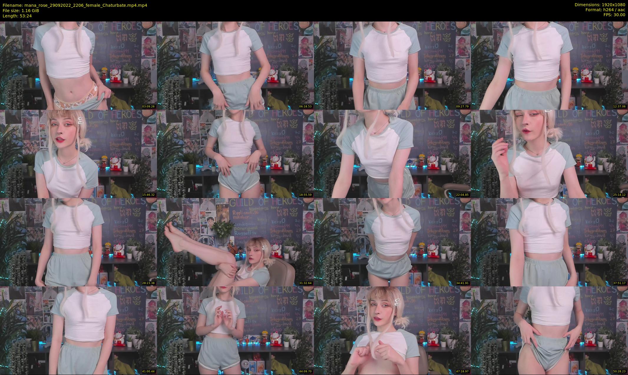 mana_rose — 54 minute Chaturbate female cam show recording, 1080p, Sep 29, 2022