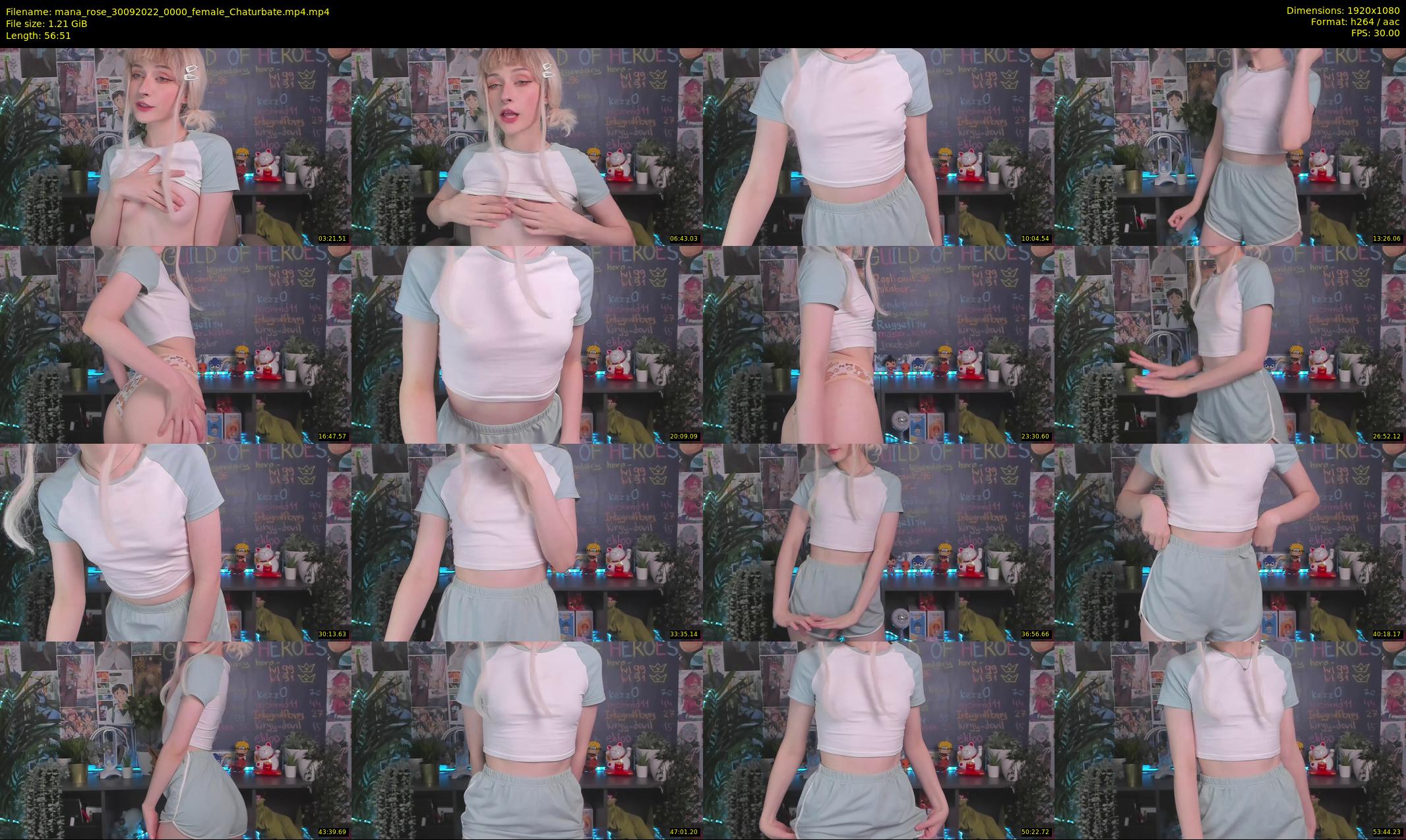 mana_rose — 57 minute Chaturbate female cam show recording, 1080p, Sep 30, 2022