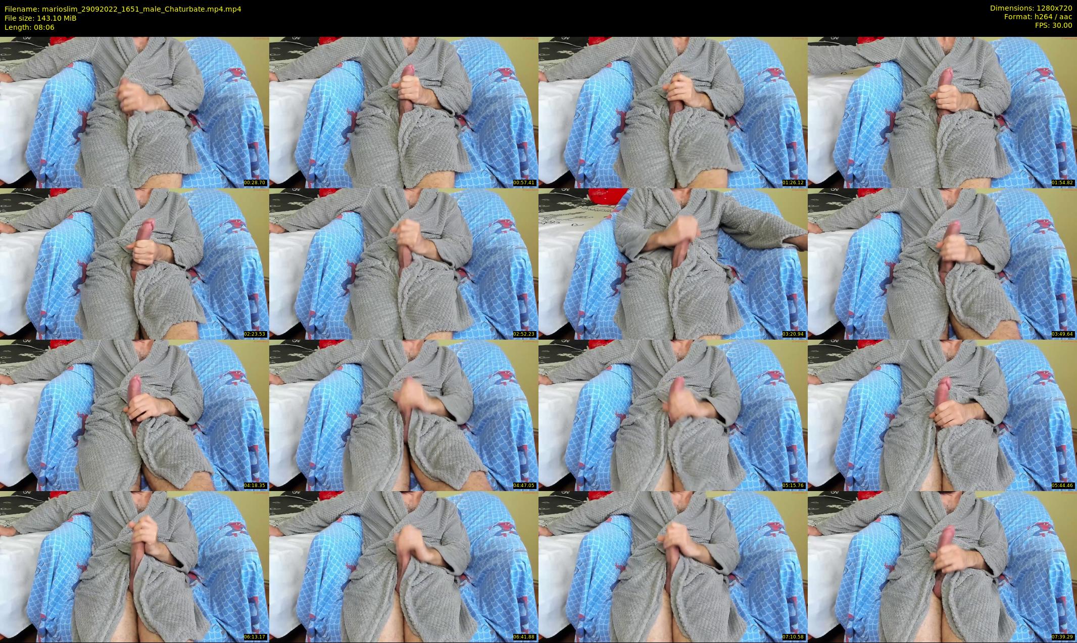 marioslim — 9 minute Chaturbate male cam show recording, 720p, Sep 29, 2022